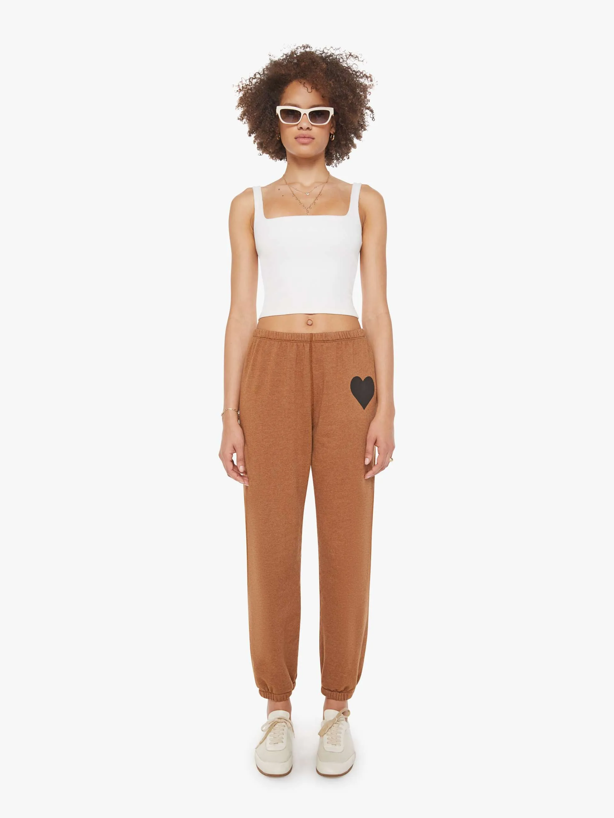SPRWMN Heart Sweatpants - Ginger sold by MOTHER