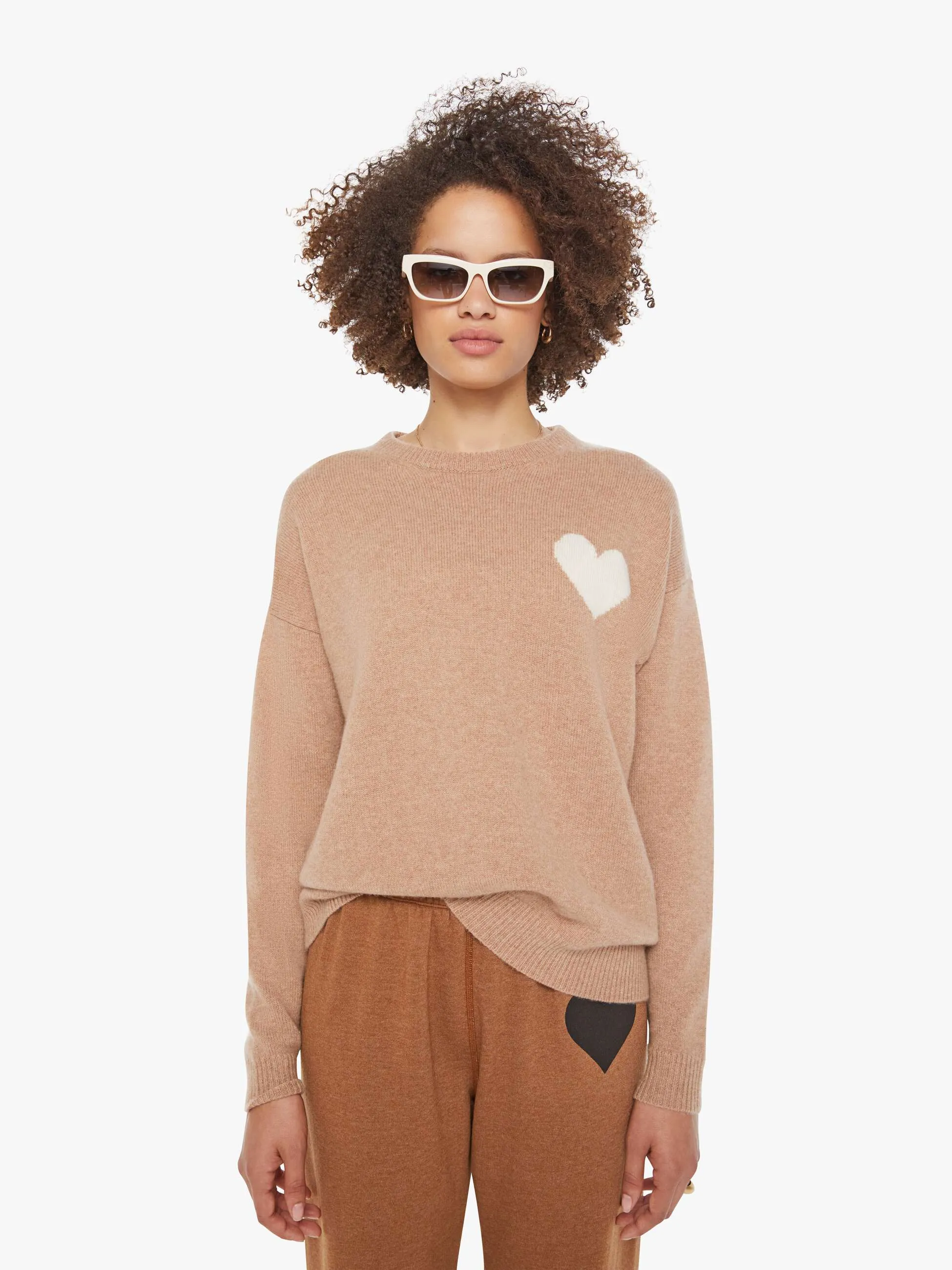 SPRWMN Heart Logo Sweatshirt - Almondine sold by MOTHER