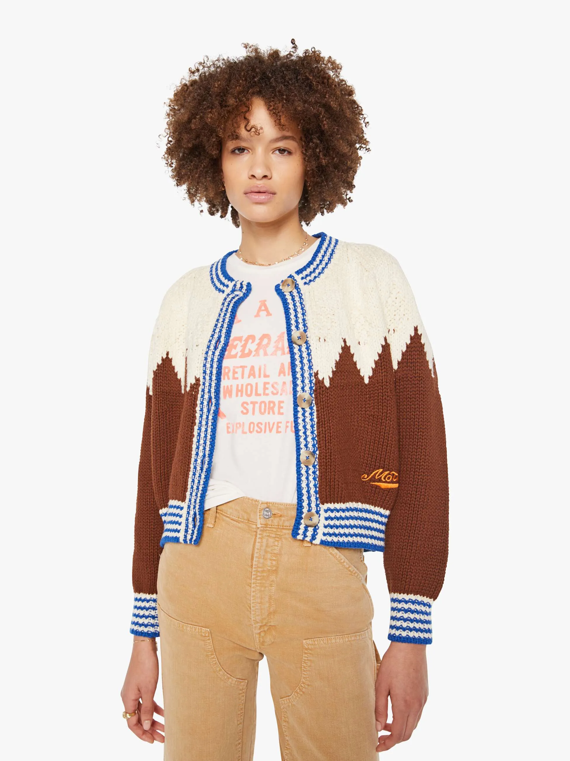 The Raglan Cardigan - Head For The Hills sold by MOTHER