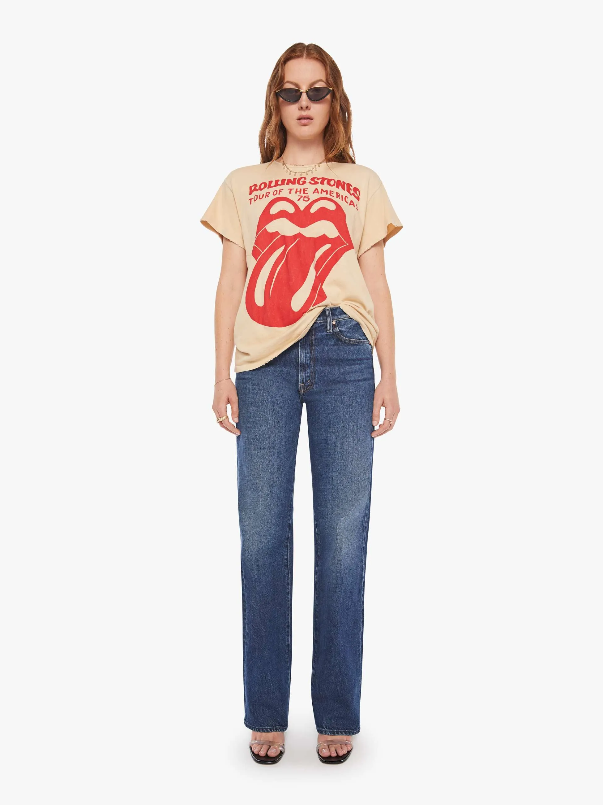 MadeWorn Rolling Stones Tee - Tea Stained sold by MOTHER product image thumbnail 4