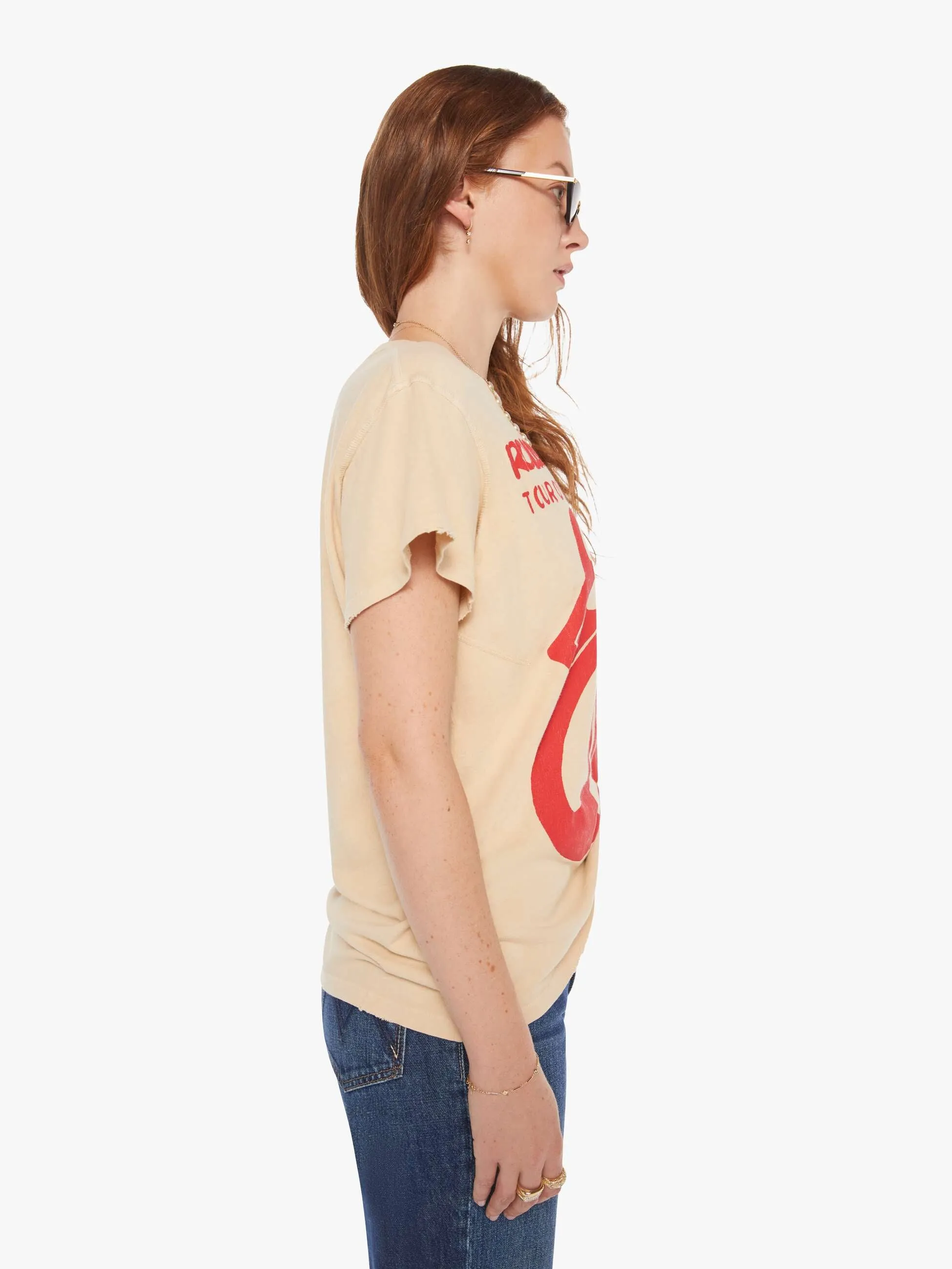 MadeWorn Rolling Stones Tee - Tea Stained sold by MOTHER product image thumbnail 2