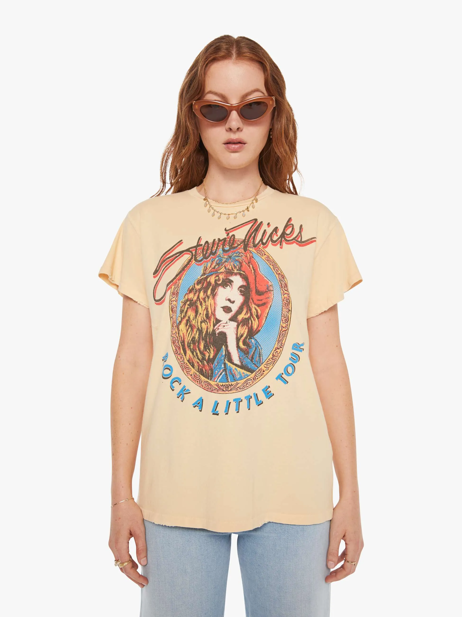 MadeWorn Stevie Nicks Tee - Sun Bleached sold by MOTHER