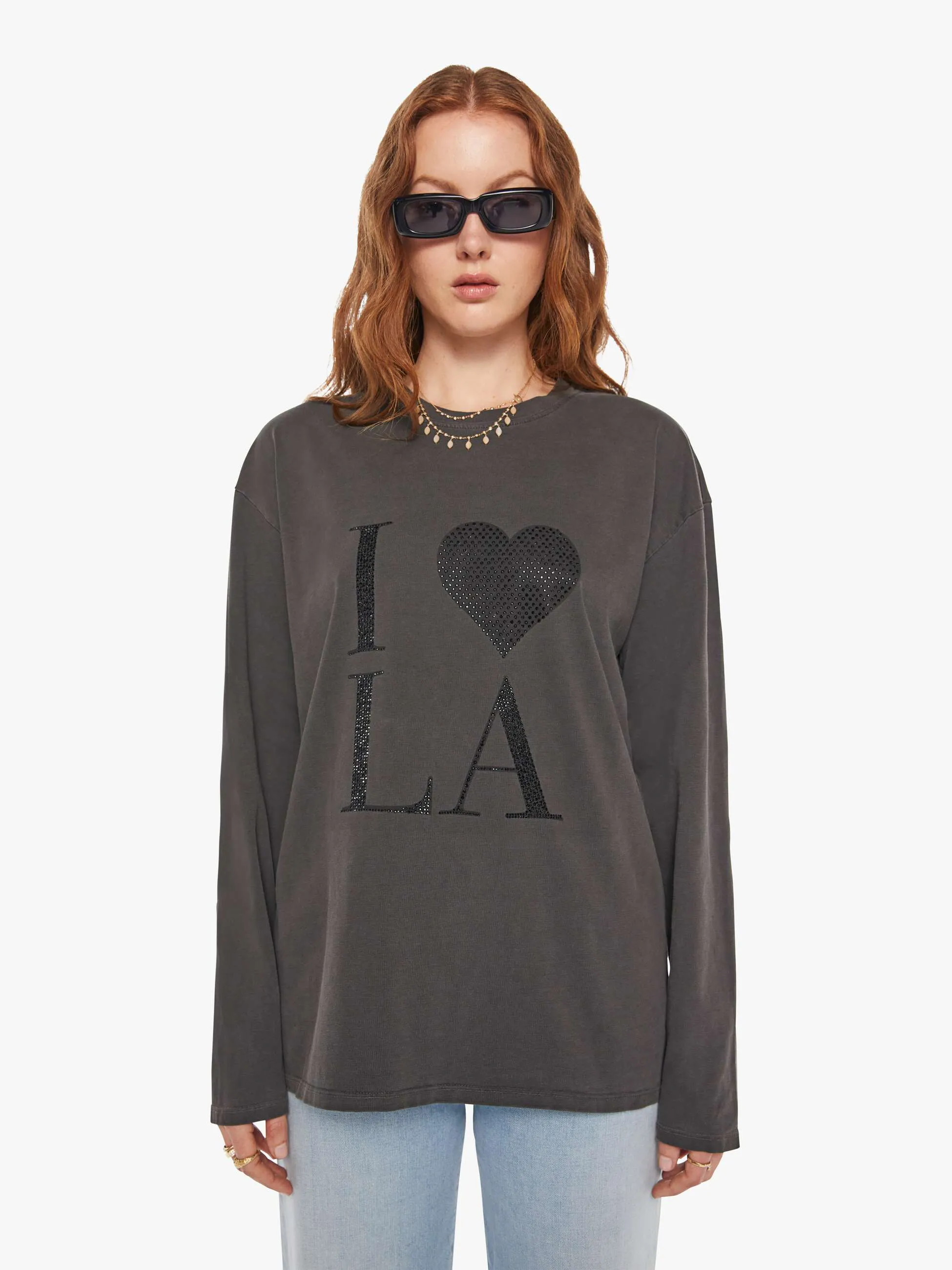 SPRWMN I Love LA Sweatshirt - Vintage Black sold by MOTHER