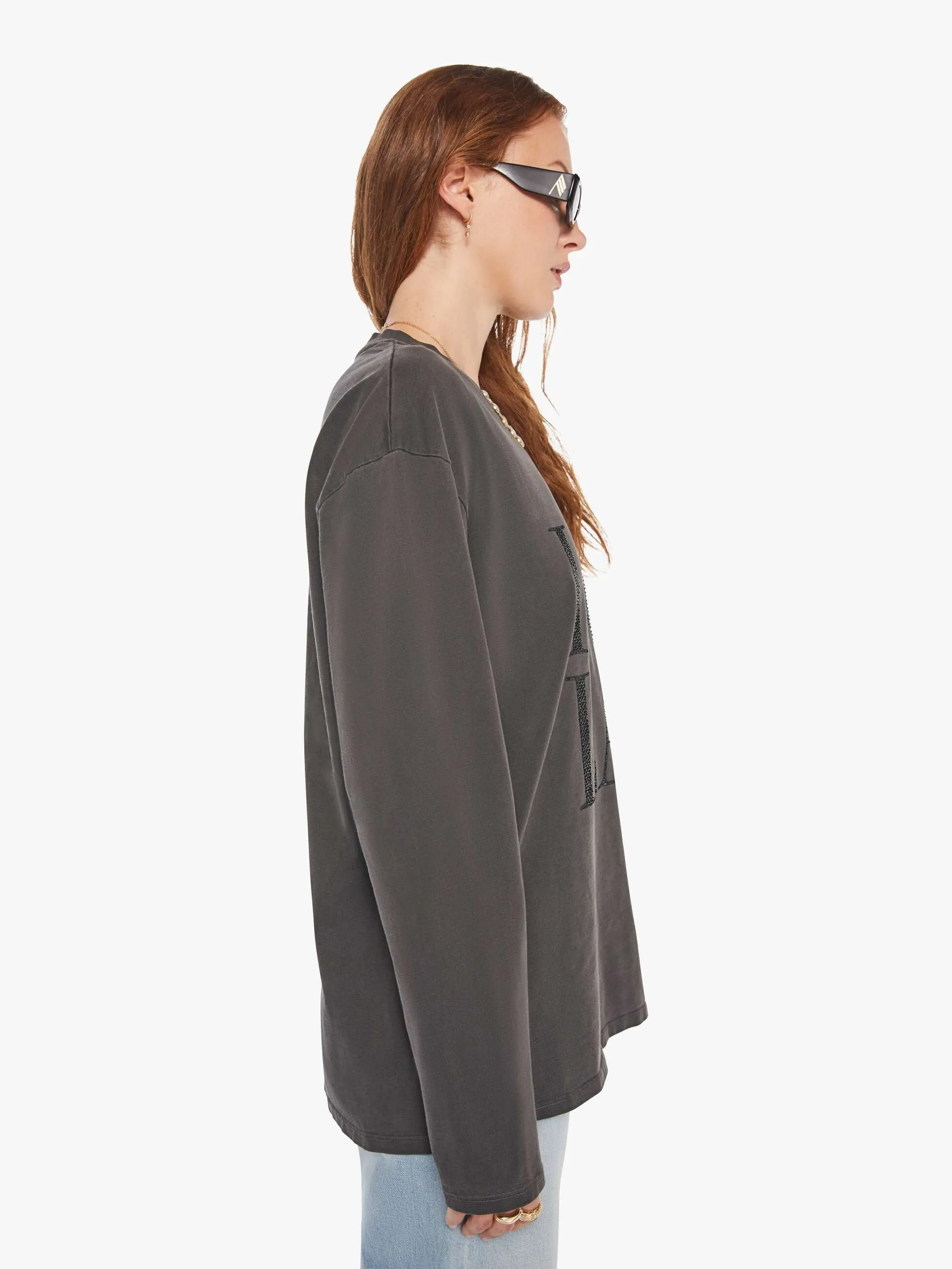 SPRWMN I Love LA Sweatshirt - Vintage Black sold by MOTHER product image thumbnail 2