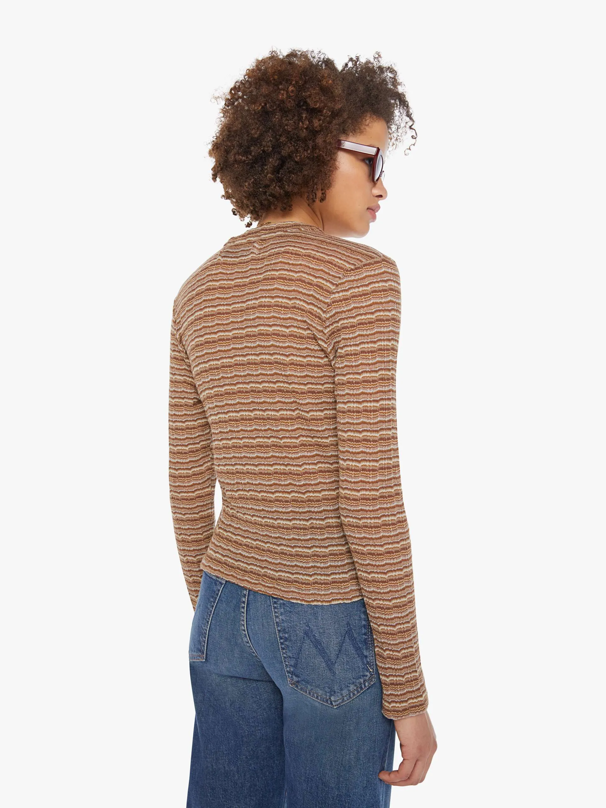 SPRWMN L/S Henley Top - Vintage Brown sold by MOTHER product image thumbnail 4