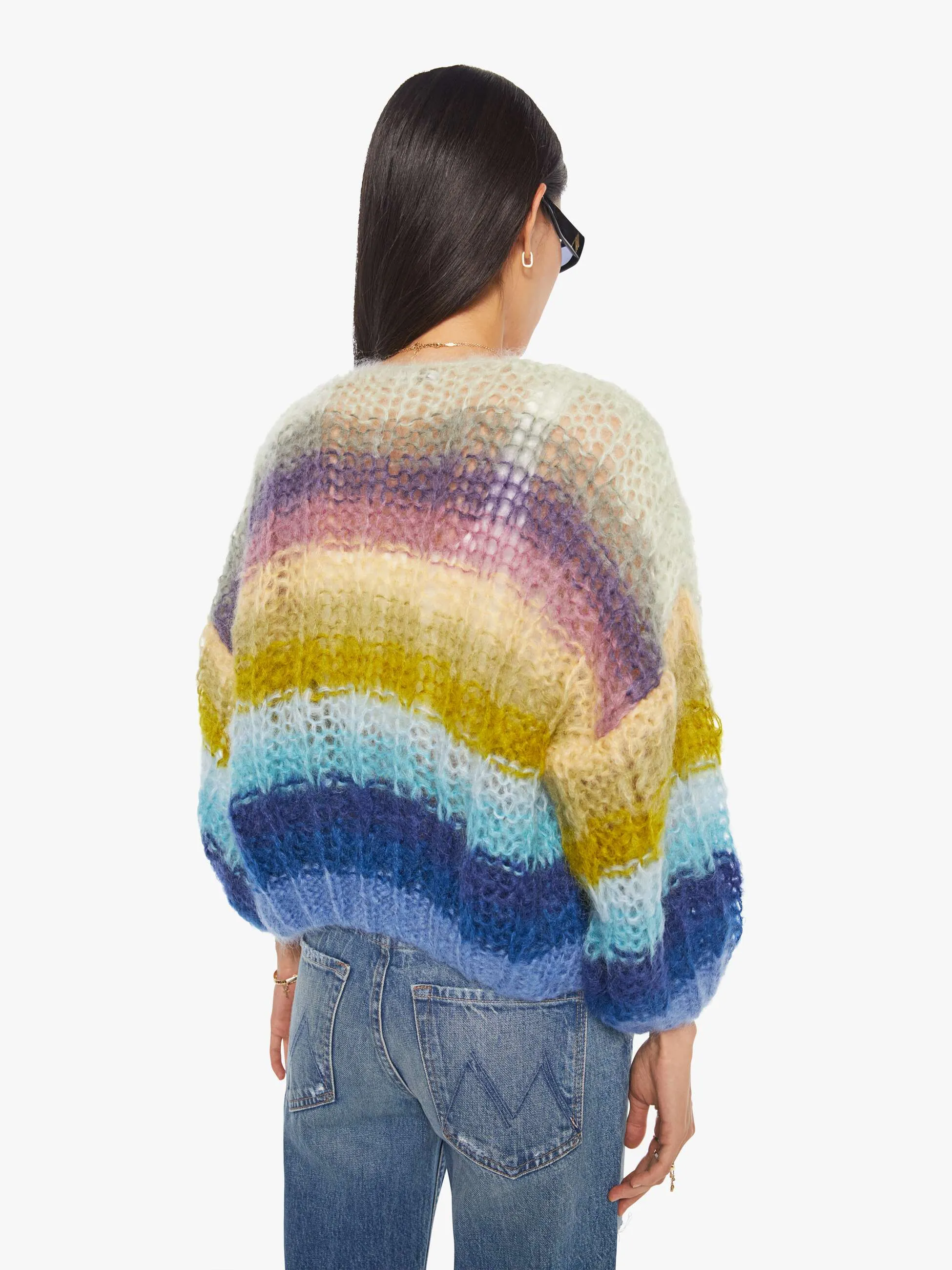 Maiami Mohair Ribbed Bomber Cardigan - Multicolor sold by MOTHER product image thumbnail 3