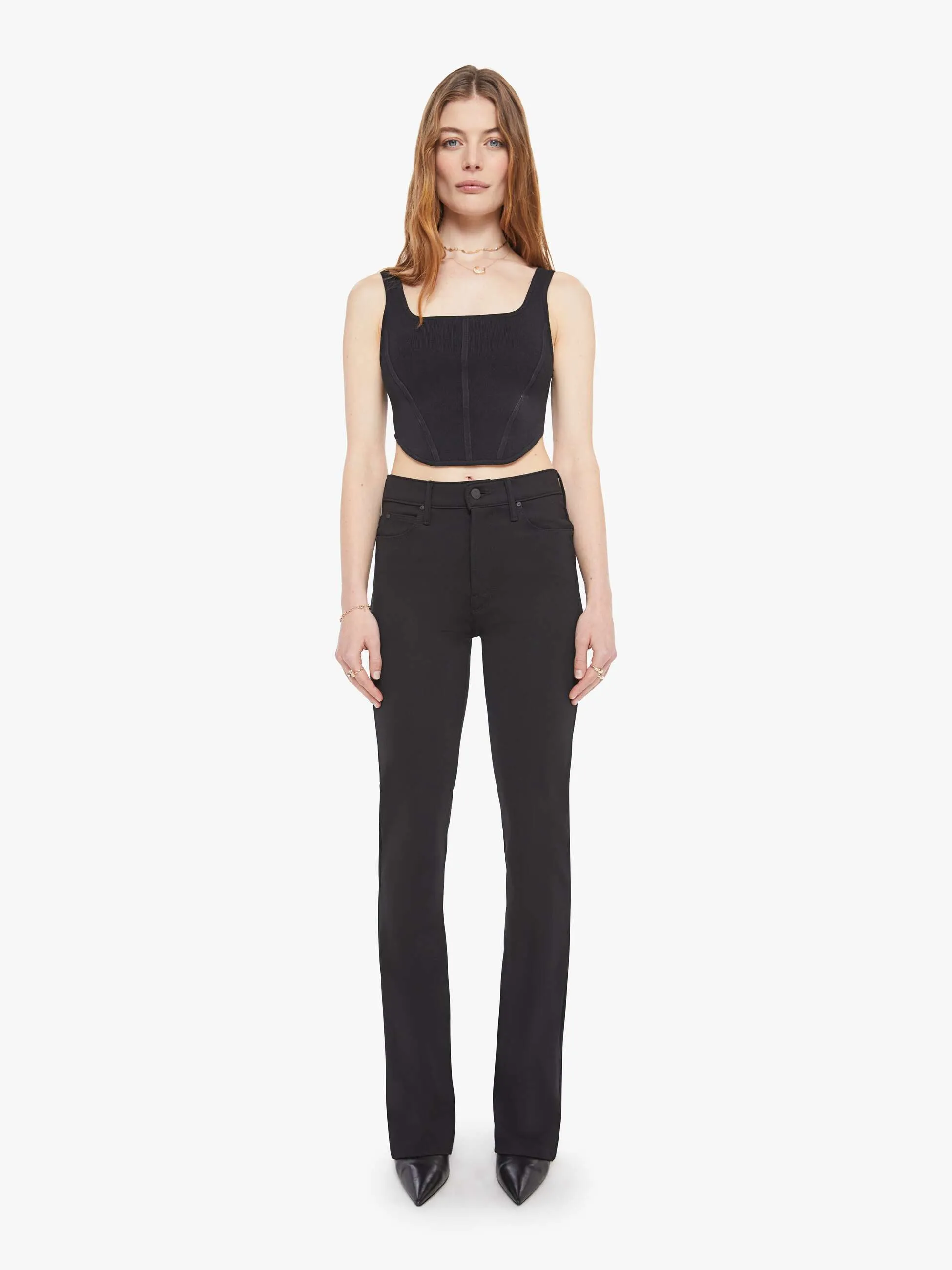 High Waisted Runaway - Black sold by MOTHER product image thumbnail 3