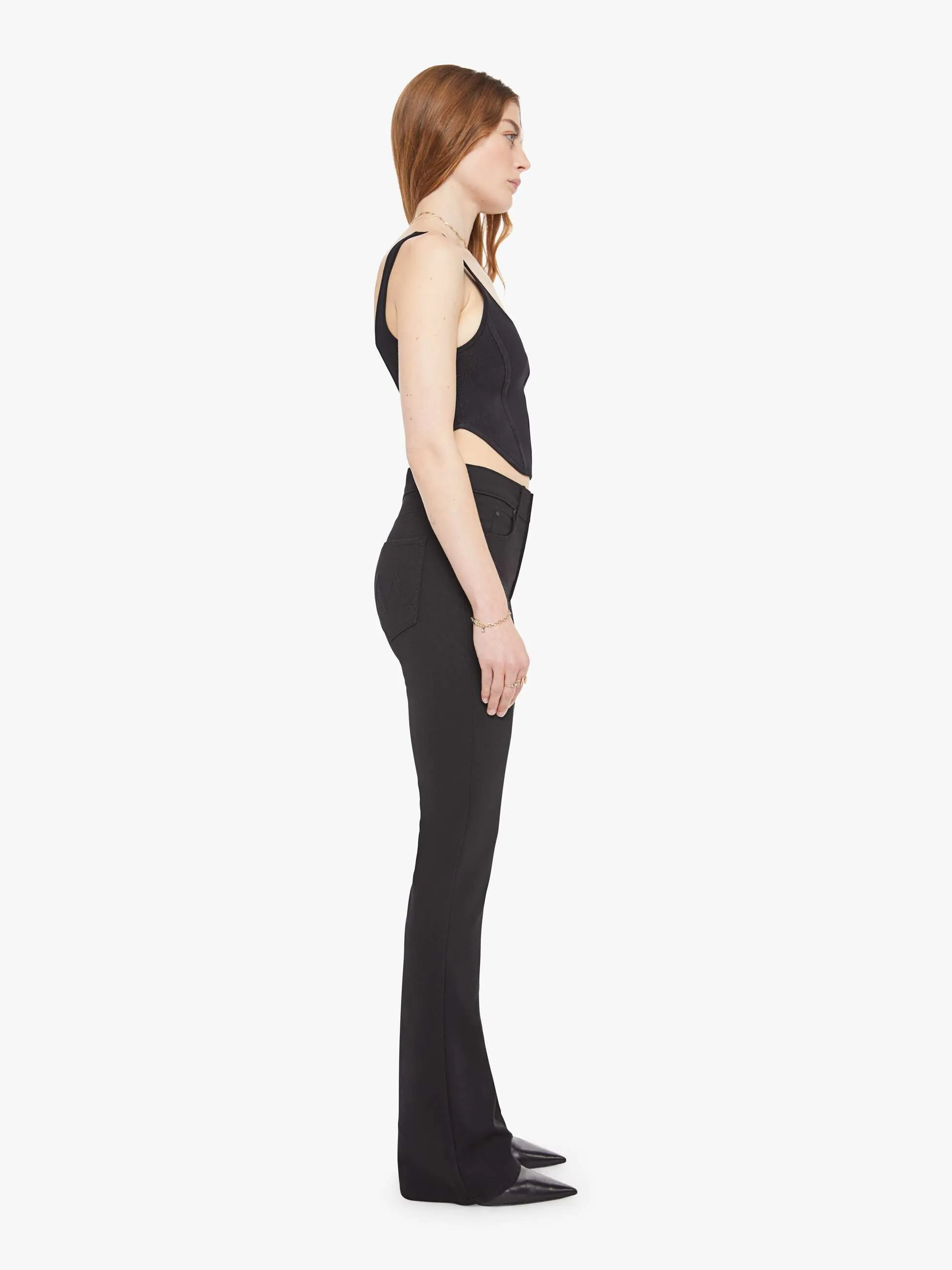 High Waisted Runaway - Black sold by MOTHER product image thumbnail 4