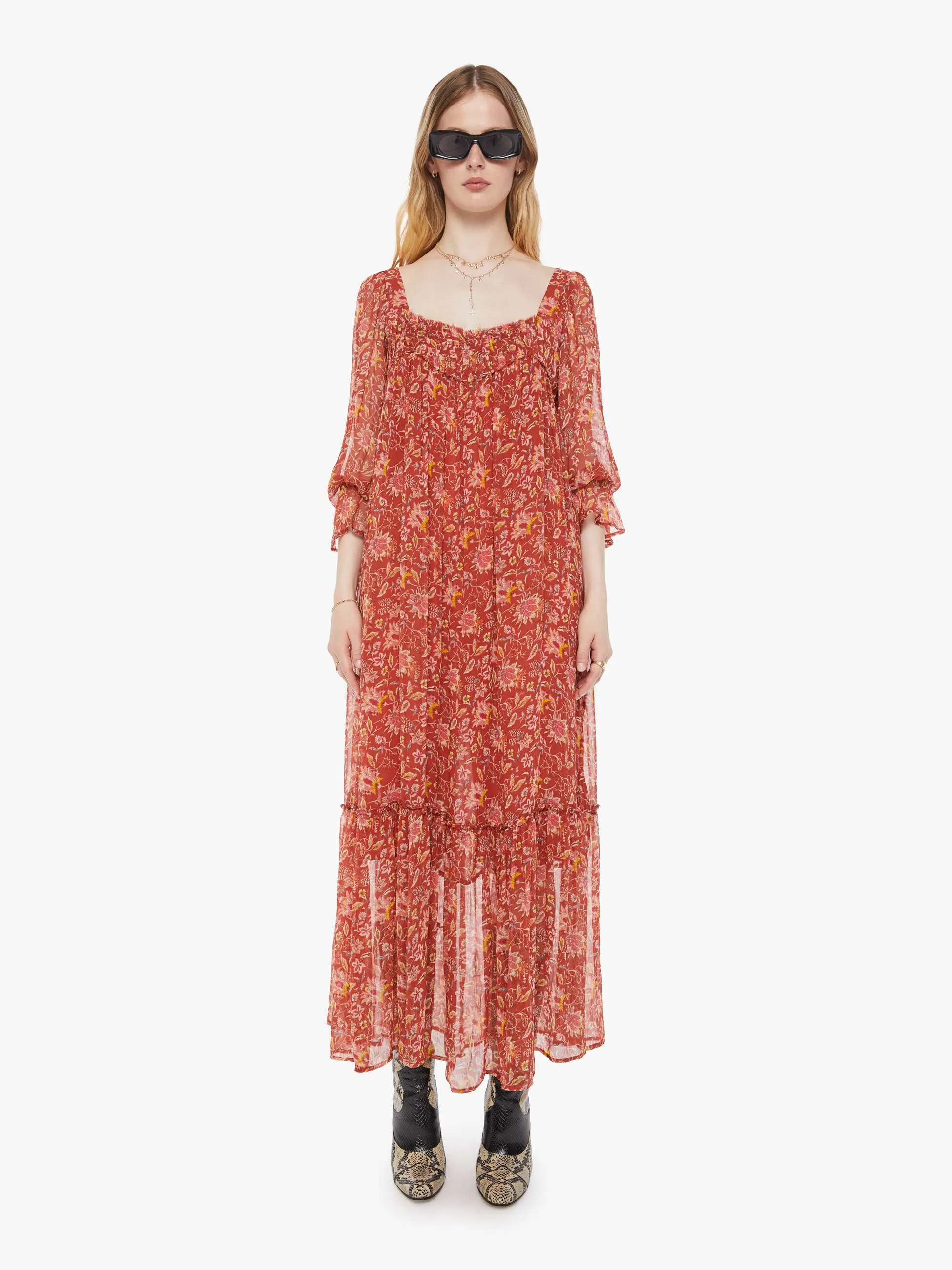Alix of Bohemia Ember Dress - Lilium Sunset sold by MOTHER product image thumbnail 2