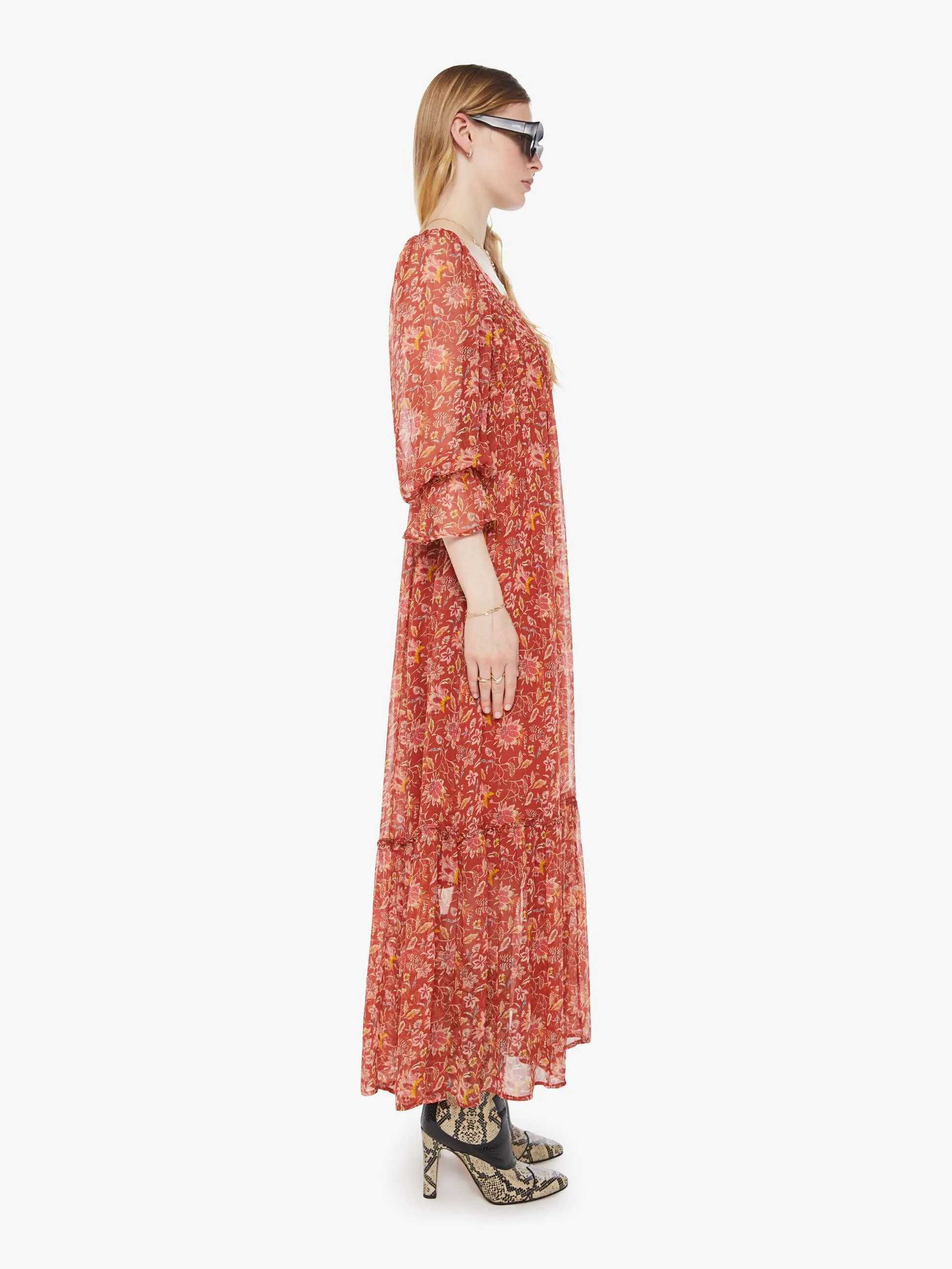 Alix of Bohemia Ember Dress - Lilium Sunset sold by MOTHER product image thumbnail 3