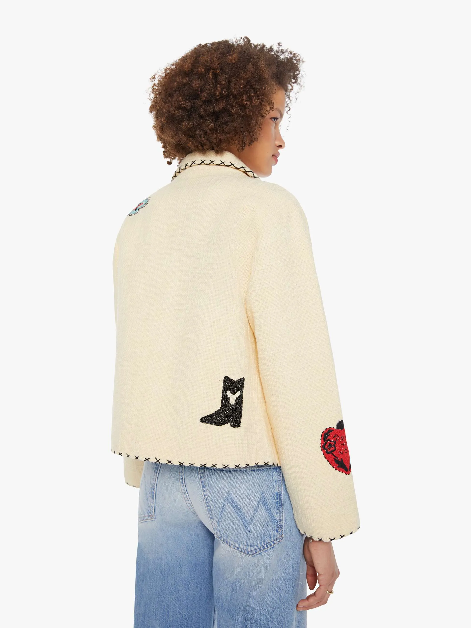 Alix of Bohemia Francis Tattoo Jacket - Rye sold by MOTHER product image thumbnail 4
