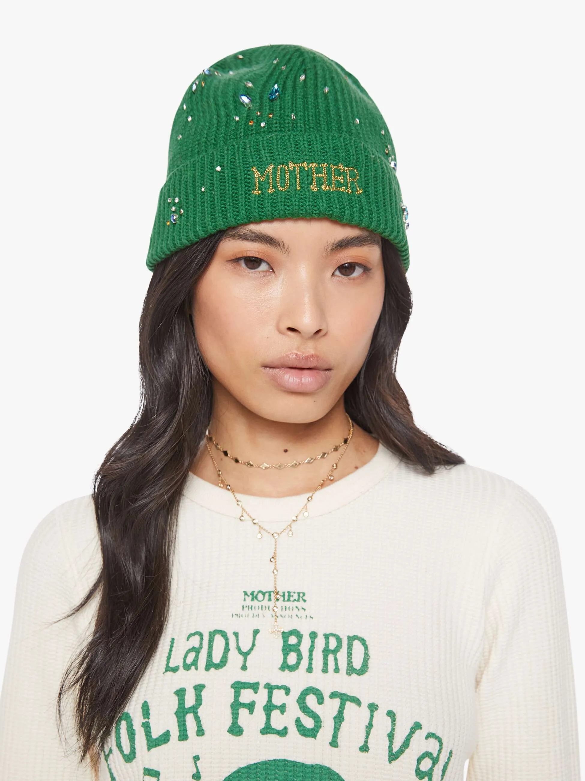 The Beanie - Green sold by MOTHER