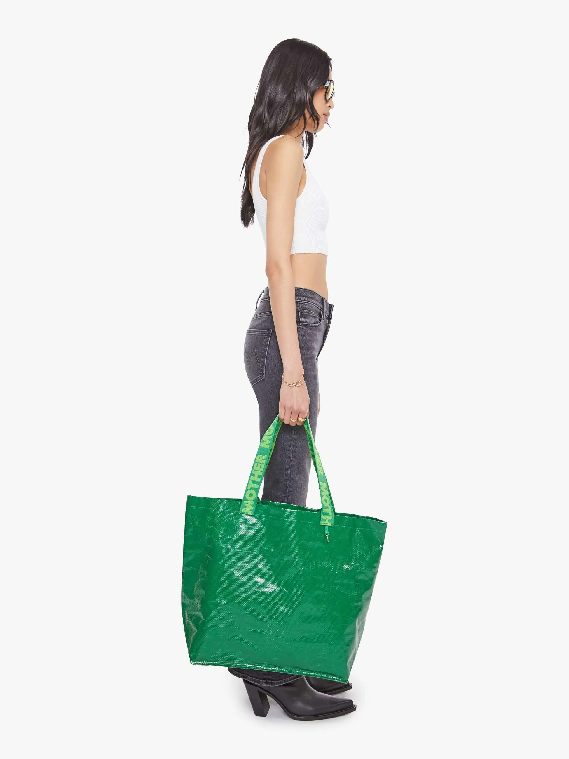 The Shopping Bag Duo - Kelly Green sold by MOTHER product image thumbnail 4