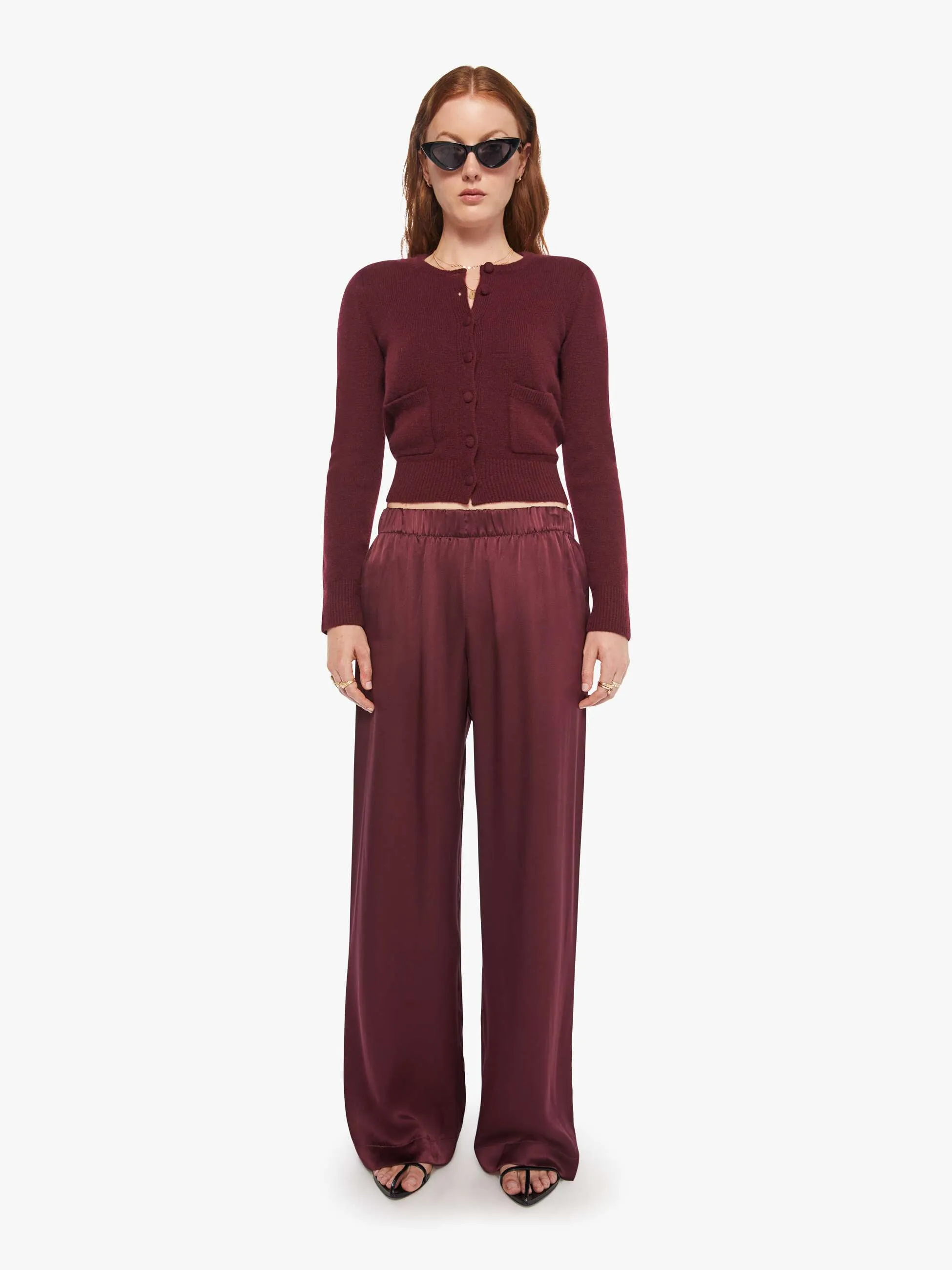 SABLYN Brynn Pant - Bordeaux sold by MOTHER product image thumbnail 2
