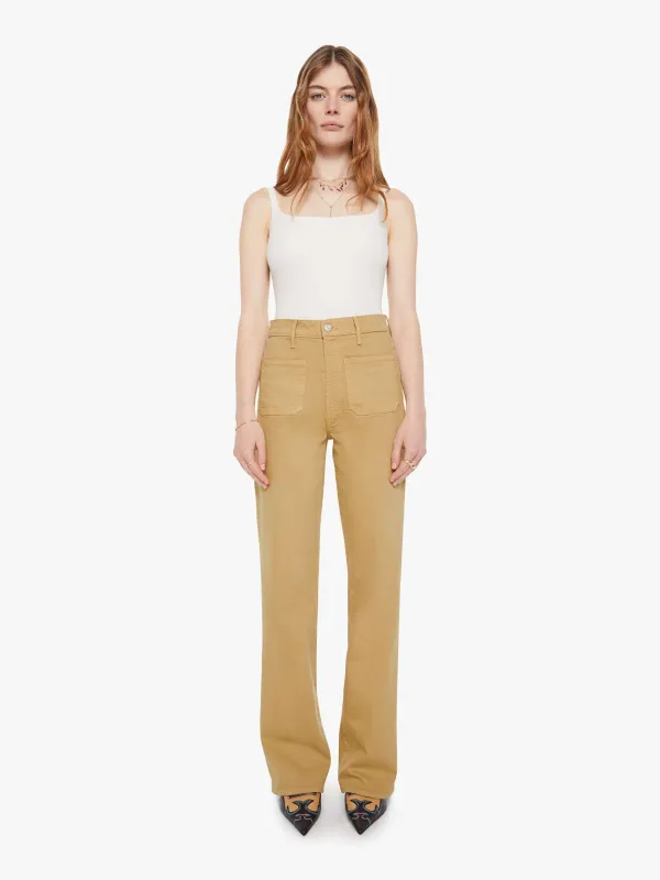 High Waisted Patch Pocket Bookie Sneak -  Latte sold by MOTHER