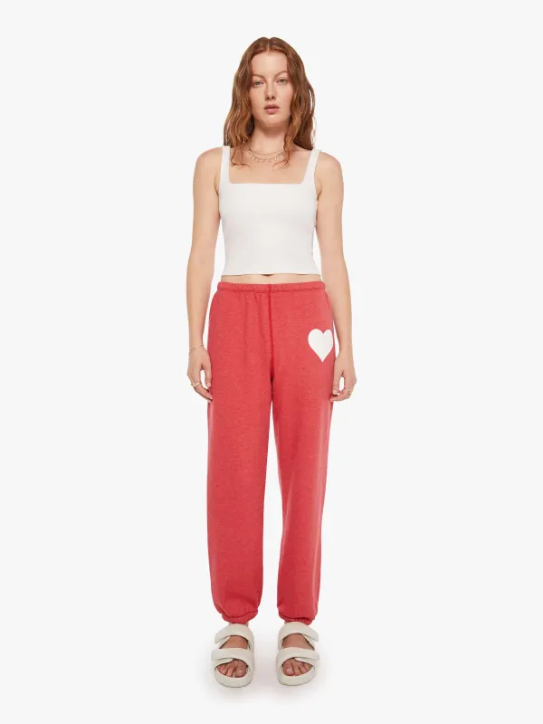SPRWMN Heart Sweatpant - Red sold by MOTHER
