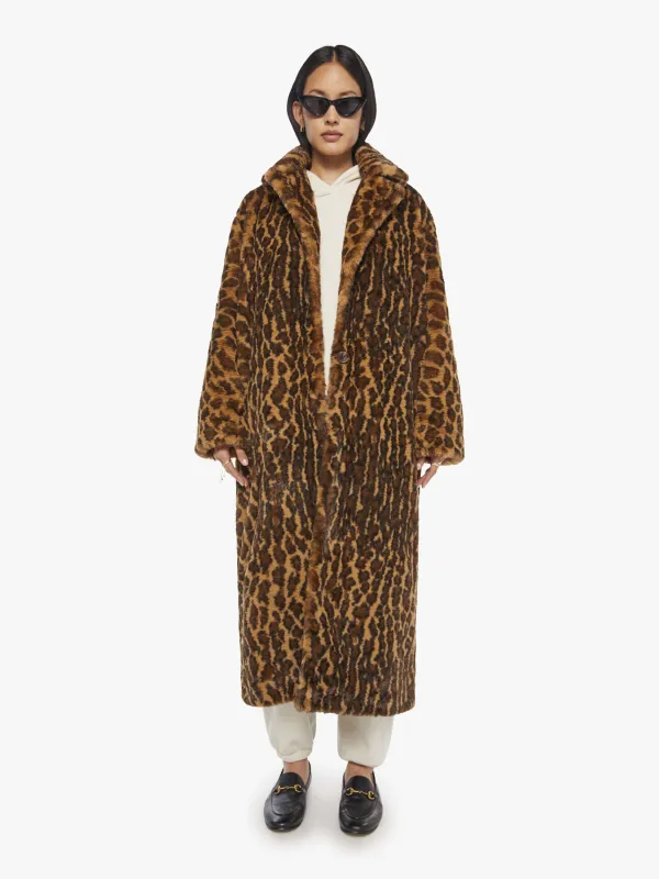 SPRWMN Iris Coat - Leopard sold by MOTHER