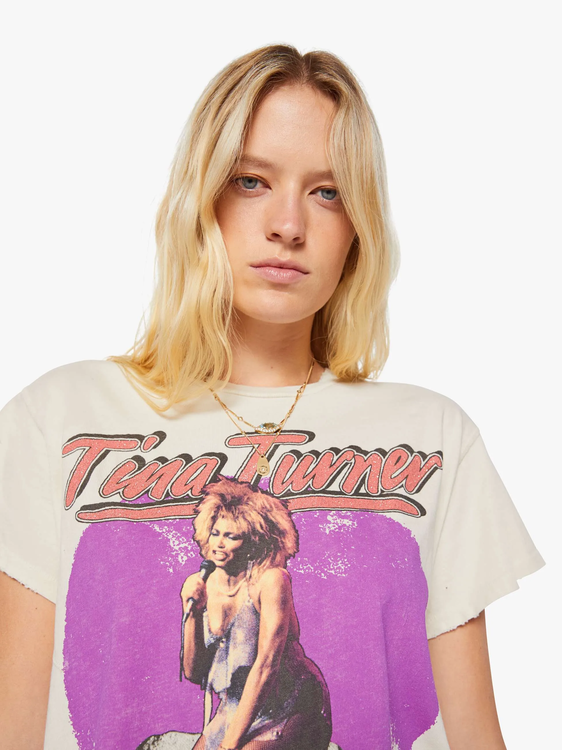 MadeWorn Tina Turner Tee - Tan sold by MOTHER product image thumbnail 5