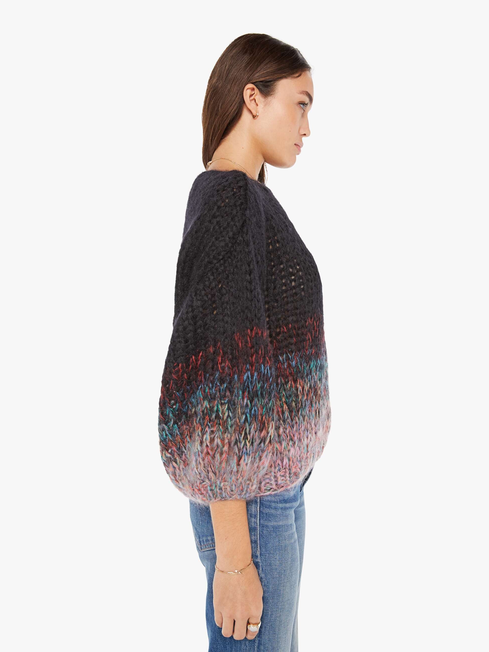 Maiami Gradient Fade Big Sweater - Black sold by MOTHER product image thumbnail 3