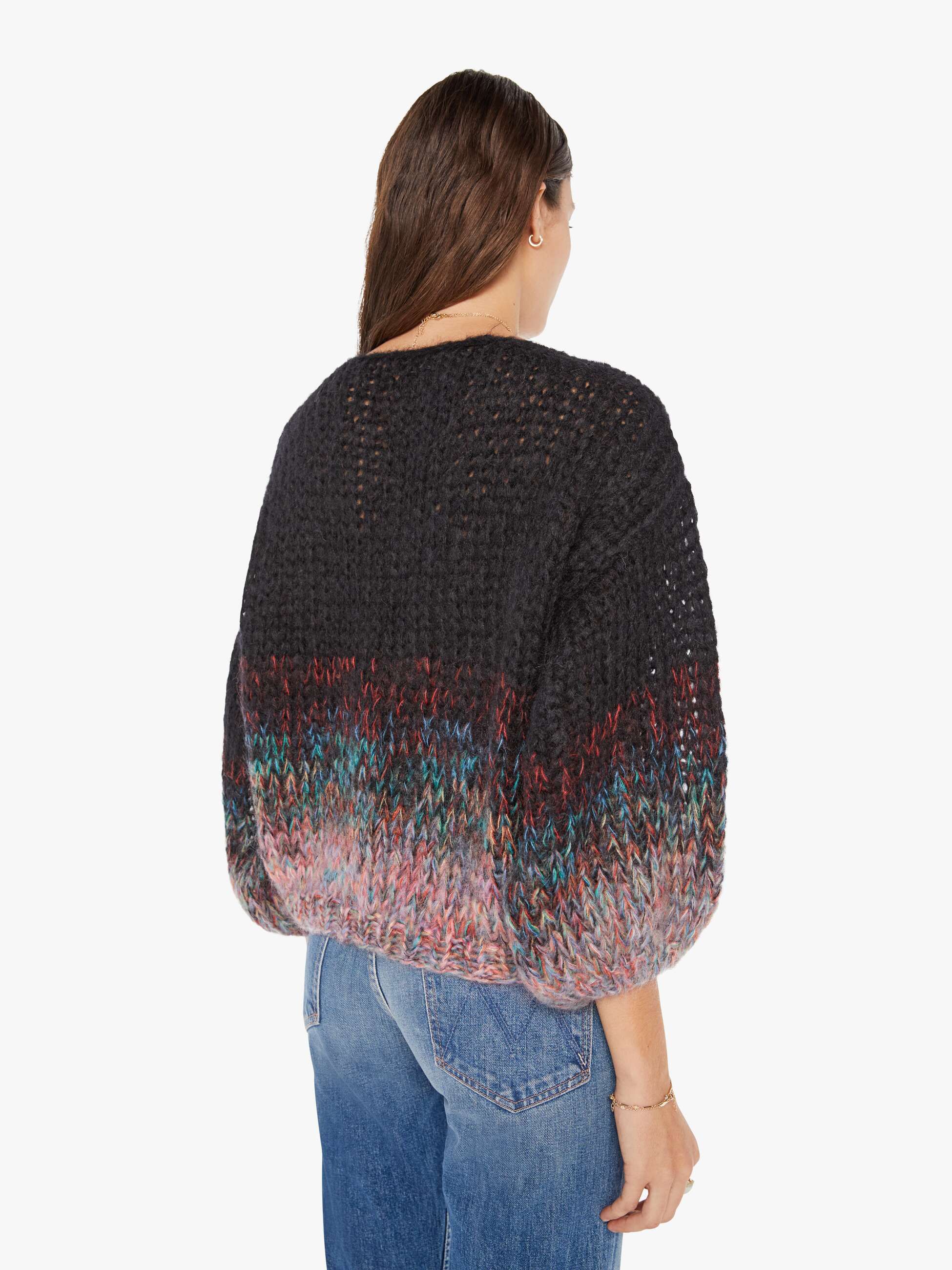 Maiami Gradient Fade Big Sweater - Black sold by MOTHER product image thumbnail 4