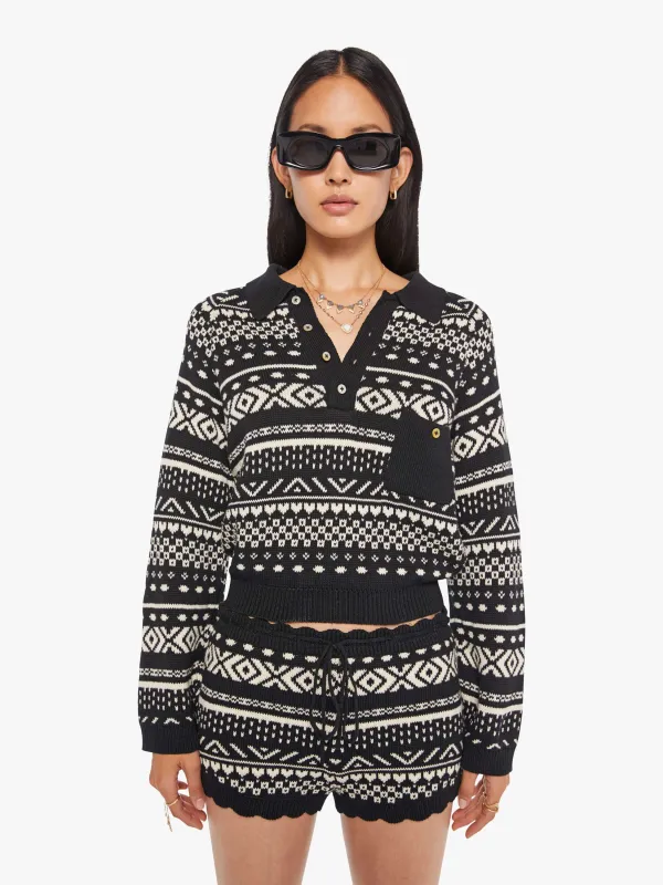 Alix Of Bohemia Liza Top - Black Marble made by Alix of Bohemia