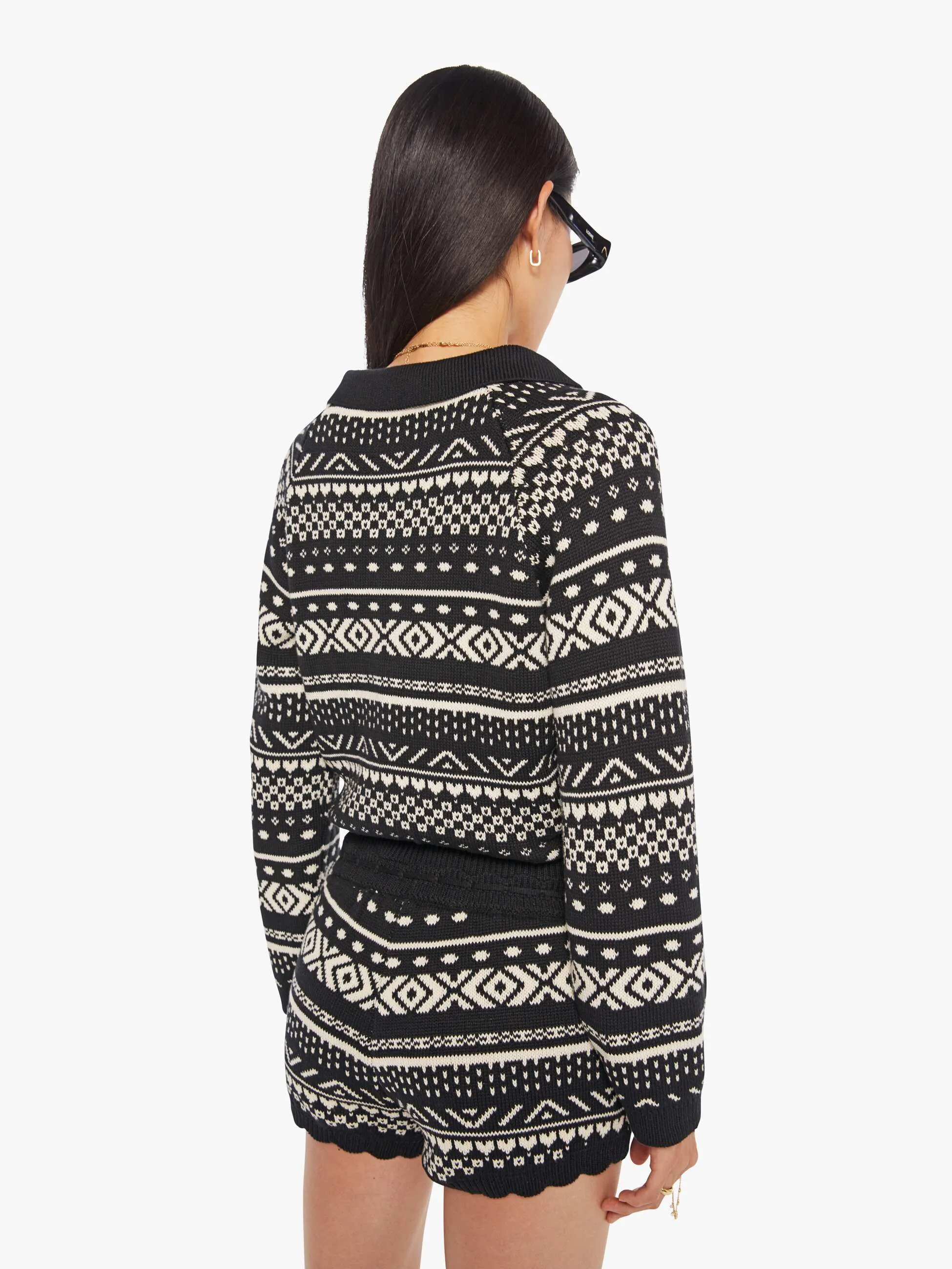 Alix Of Bohemia Liza Top - Black Marble sold by MOTHER product image thumbnail 3