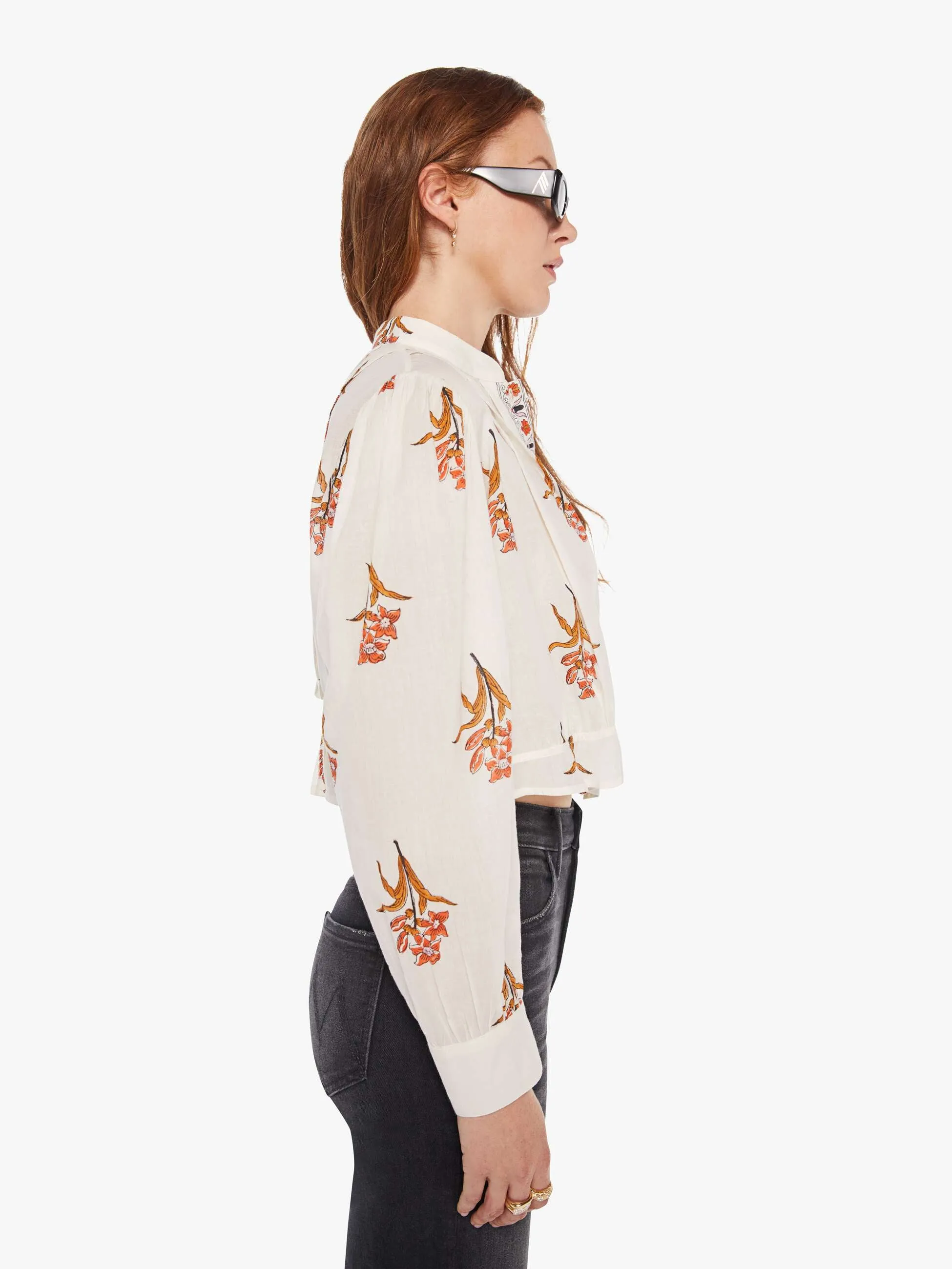 Alix Of Bohemia Ryland Shirt - Persimmon Flower sold by MOTHER product image thumbnail 3
