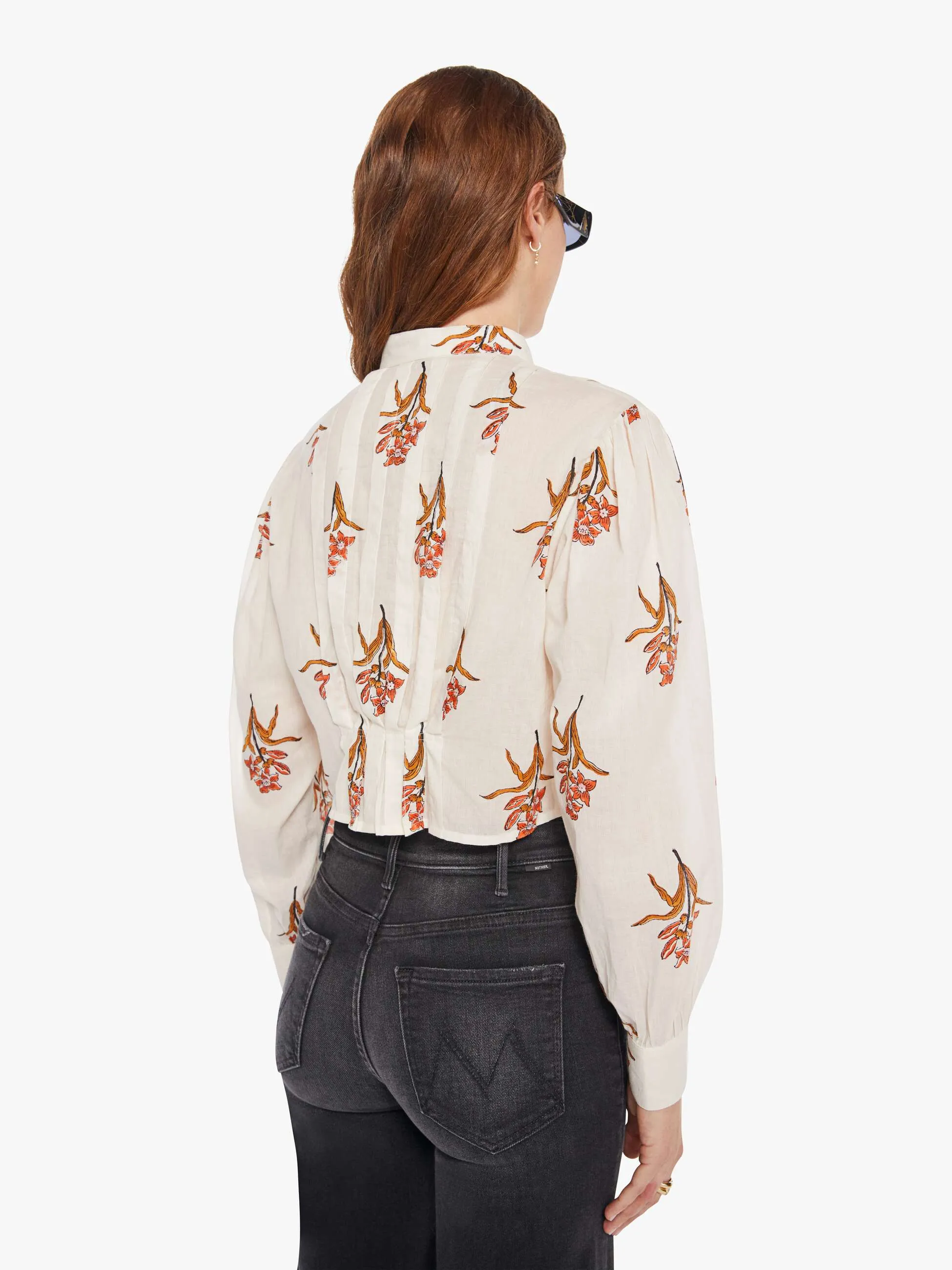 Alix Of Bohemia Ryland Shirt - Persimmon Flower sold by MOTHER product image thumbnail 4