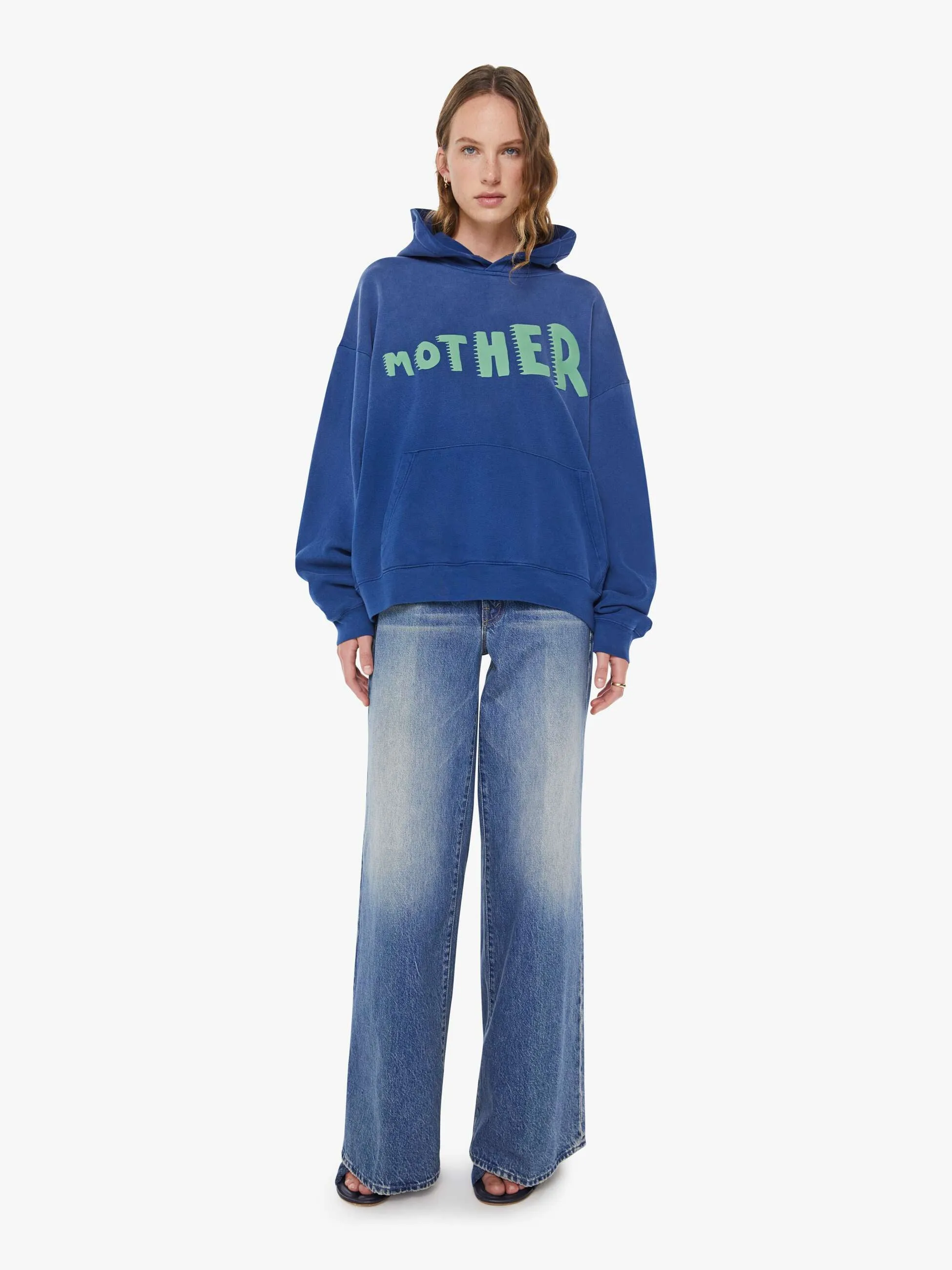 The Oversized Hoodie - Blue Smoke sold by MOTHER product image thumbnail 4