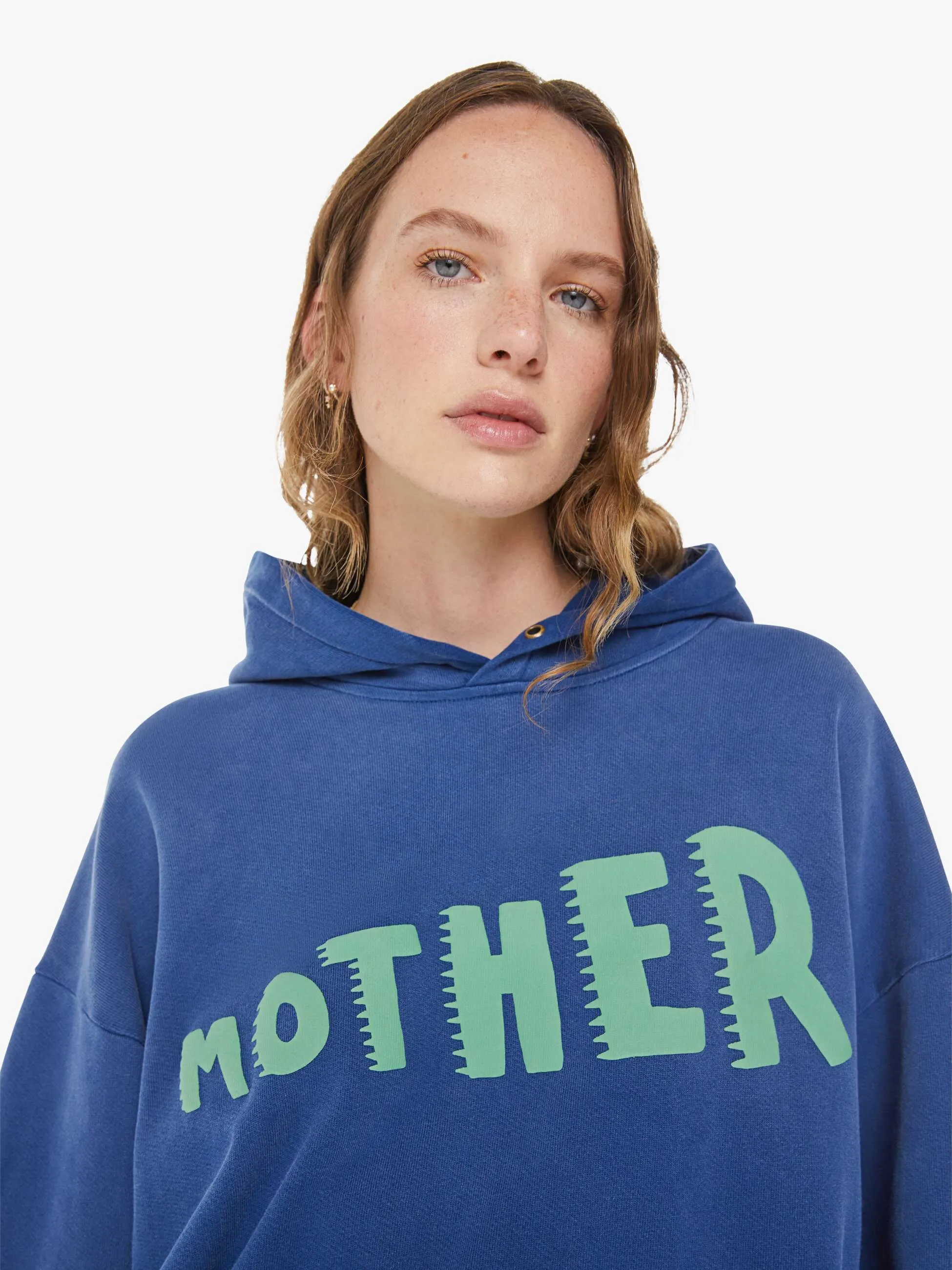The Oversized Hoodie - Blue Smoke sold by MOTHER product image thumbnail 5