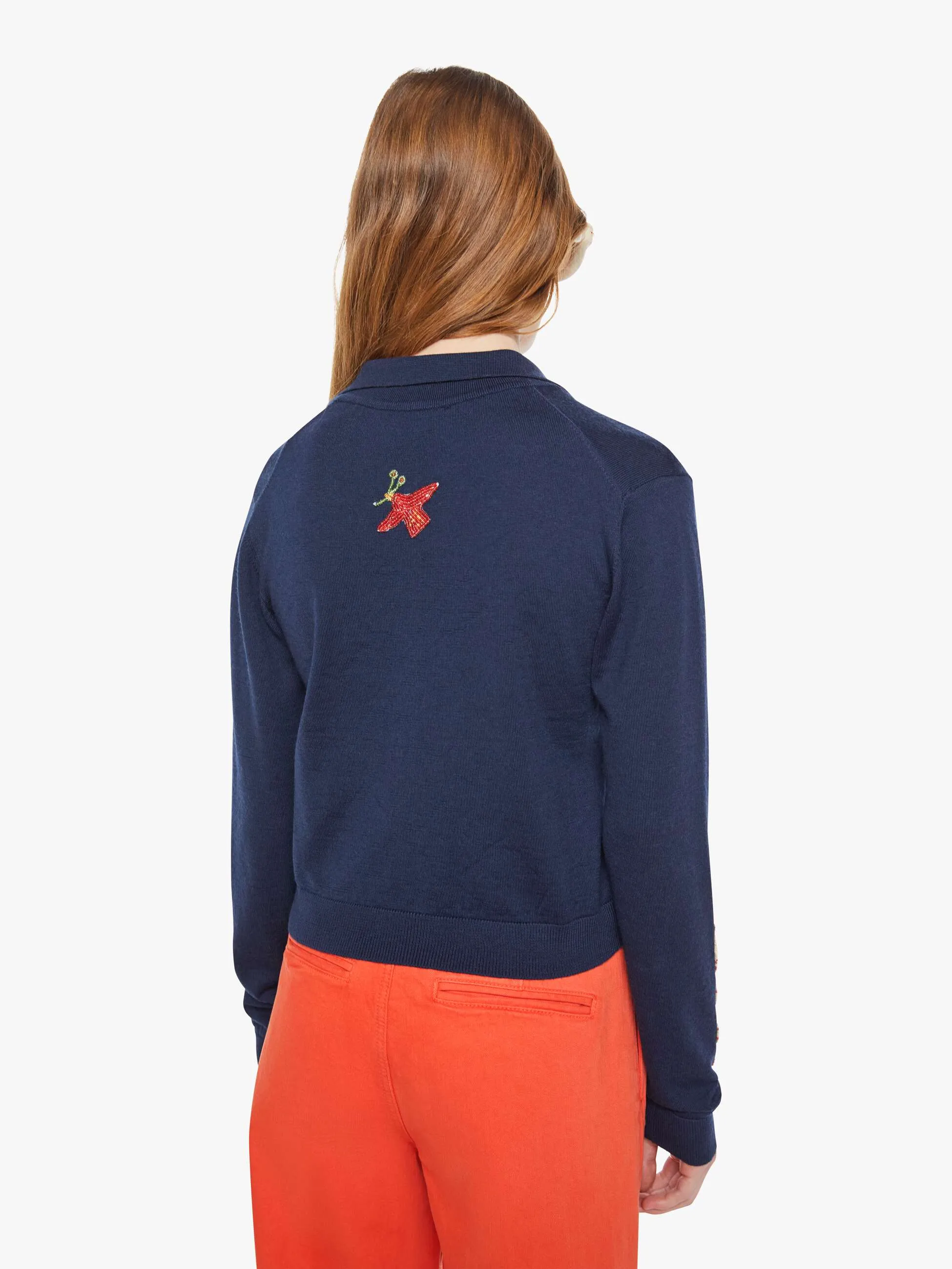 The Racquet Cardigan - Real Charmer sold by MOTHER product image thumbnail 5