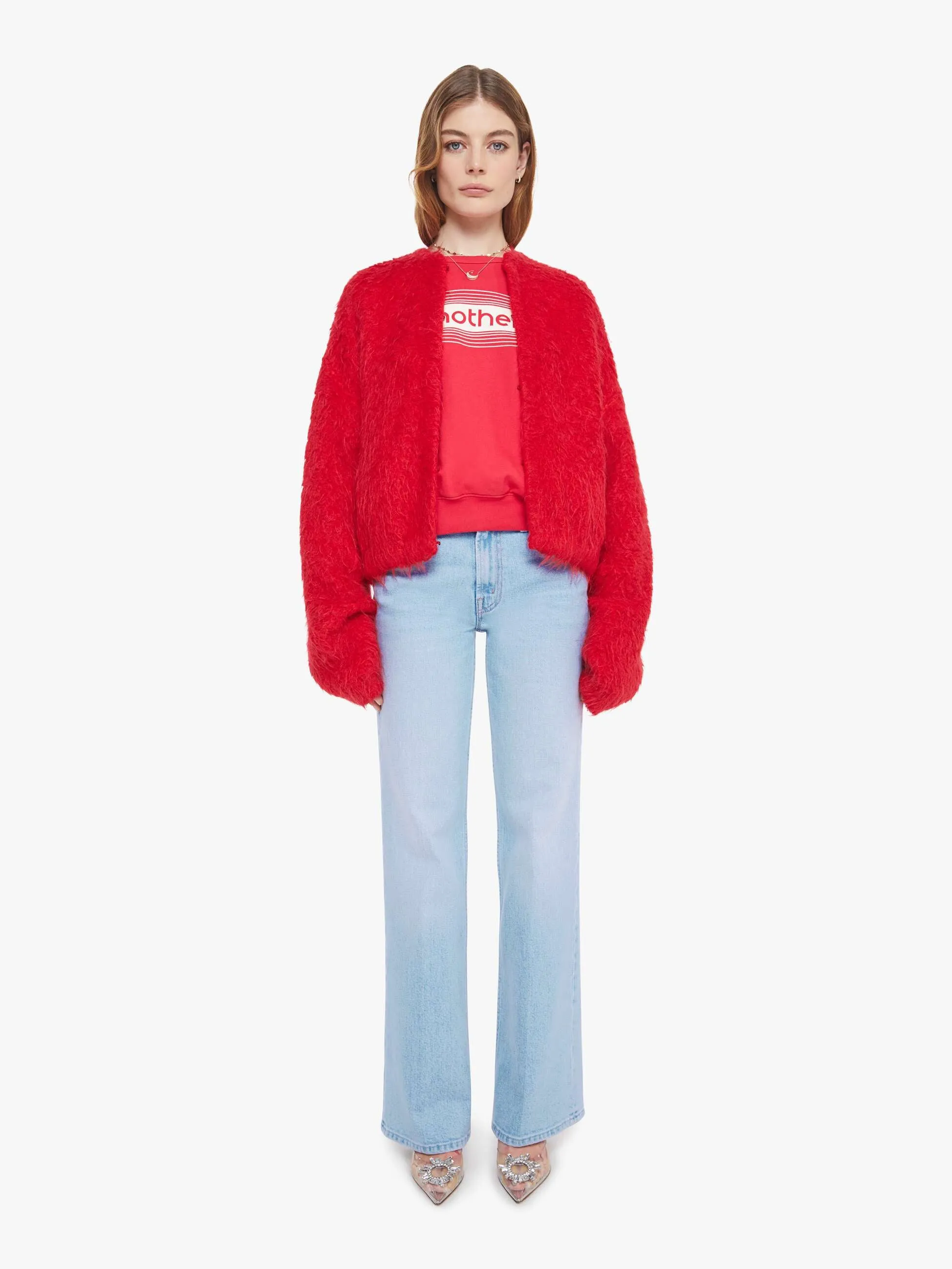 The Drop Bubble Cardigan - Fuzz Ball sold by MOTHER product image thumbnail 5