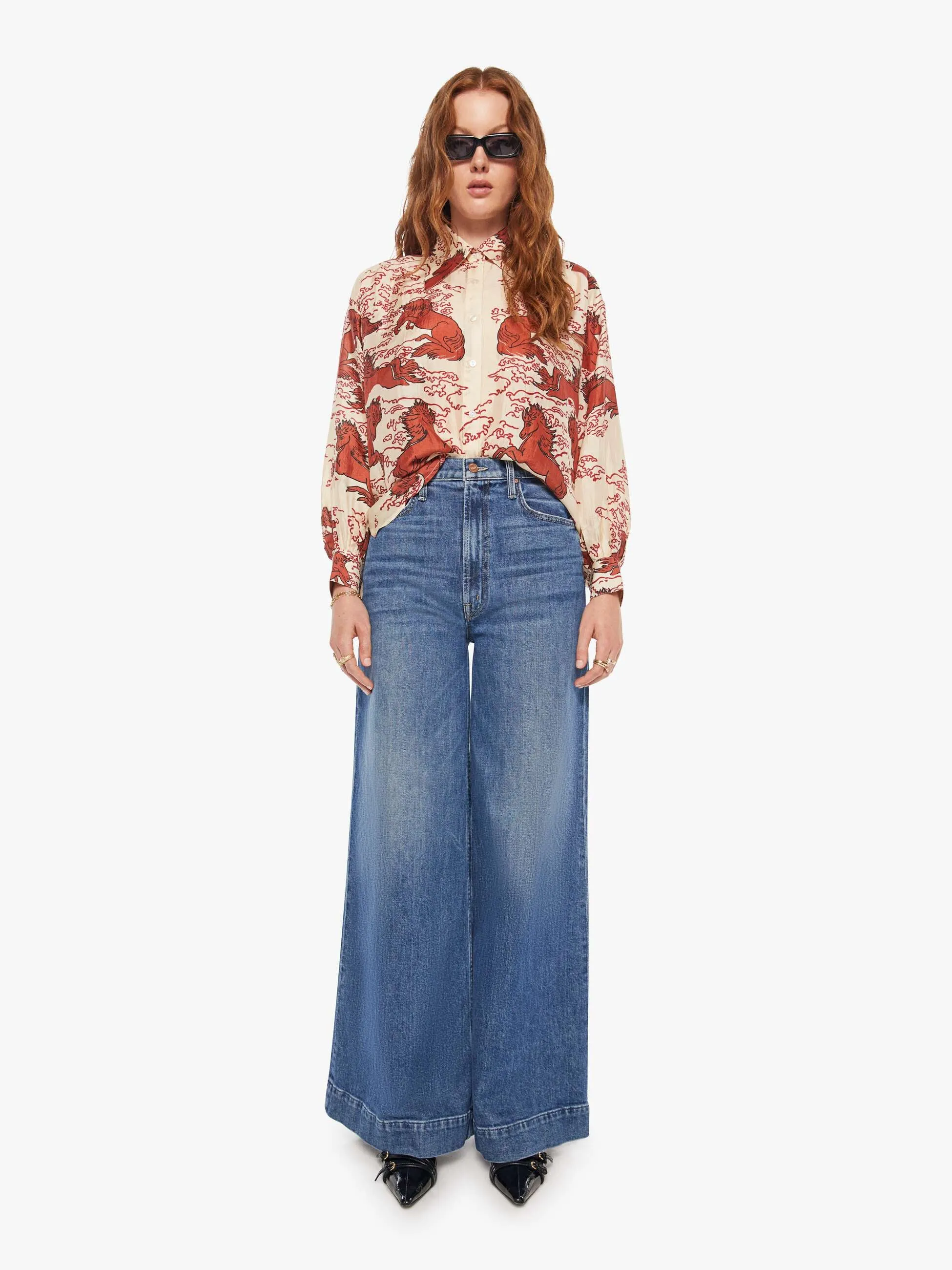 Alix Of Bohemia Emery Shirt - Rouge Pegasus sold by MOTHER product image thumbnail 5