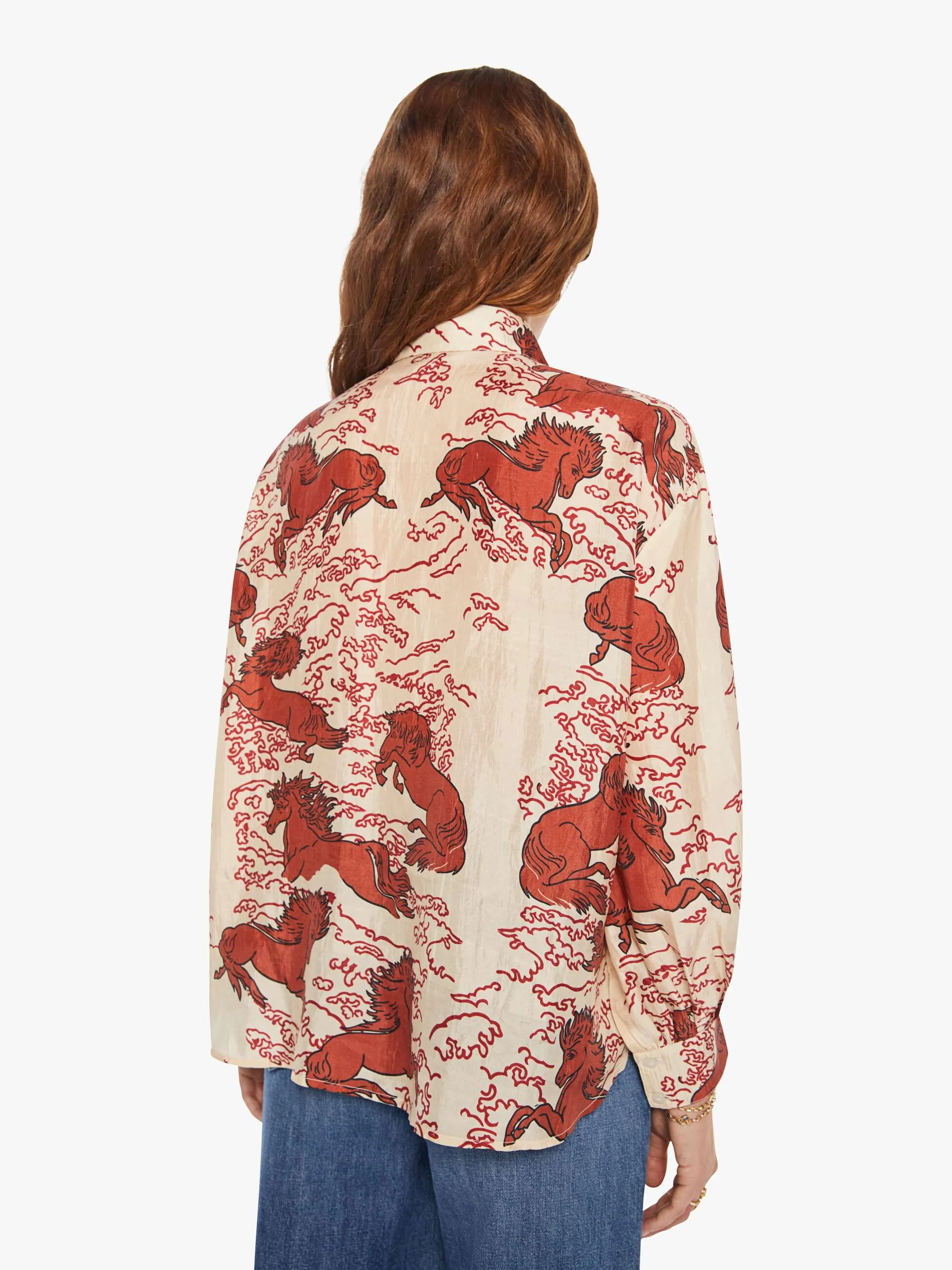 Alix Of Bohemia Emery Shirt - Rouge Pegasus sold by MOTHER product image thumbnail 4