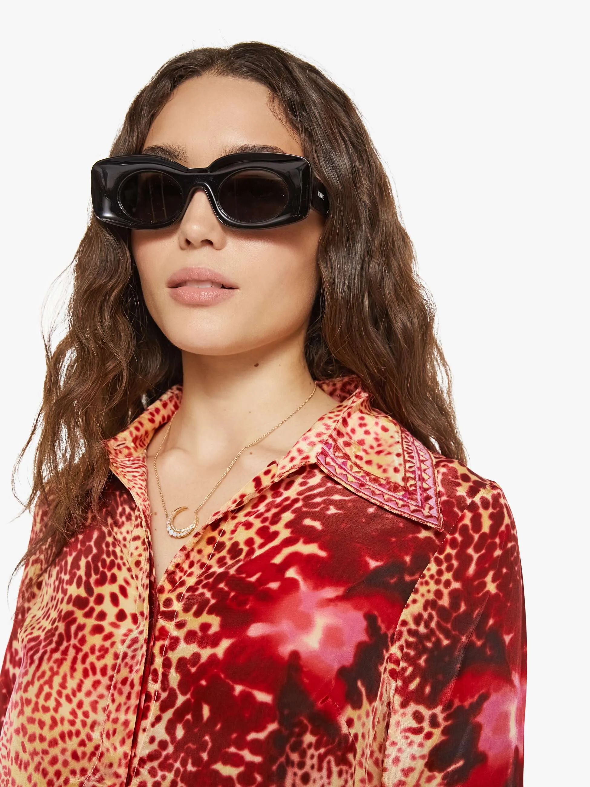 Maria Cher Aiden Shirt - Wild Pink sold by MOTHER product image thumbnail 5
