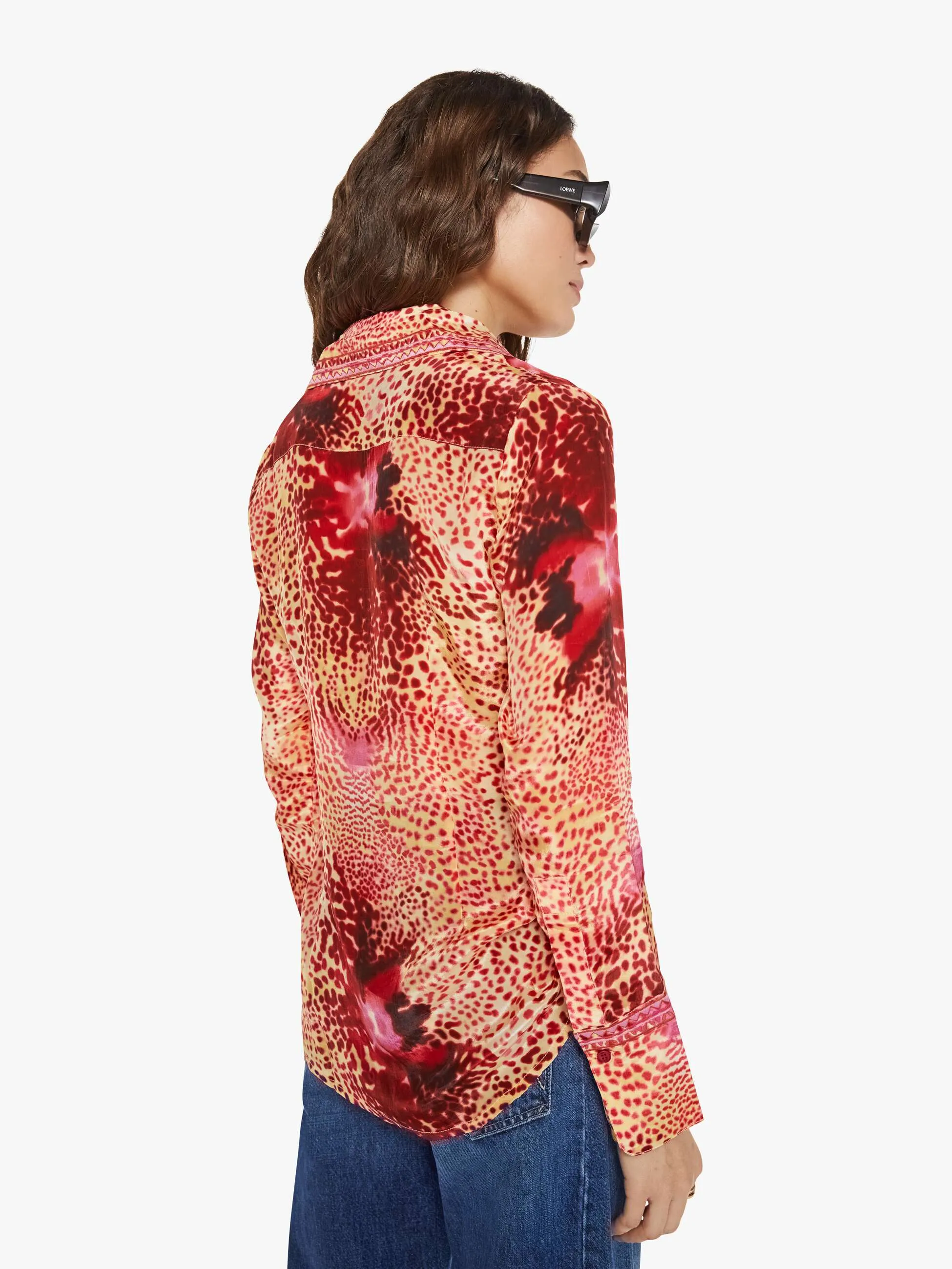 Maria Cher Aiden Shirt - Wild Pink sold by MOTHER product image thumbnail 3