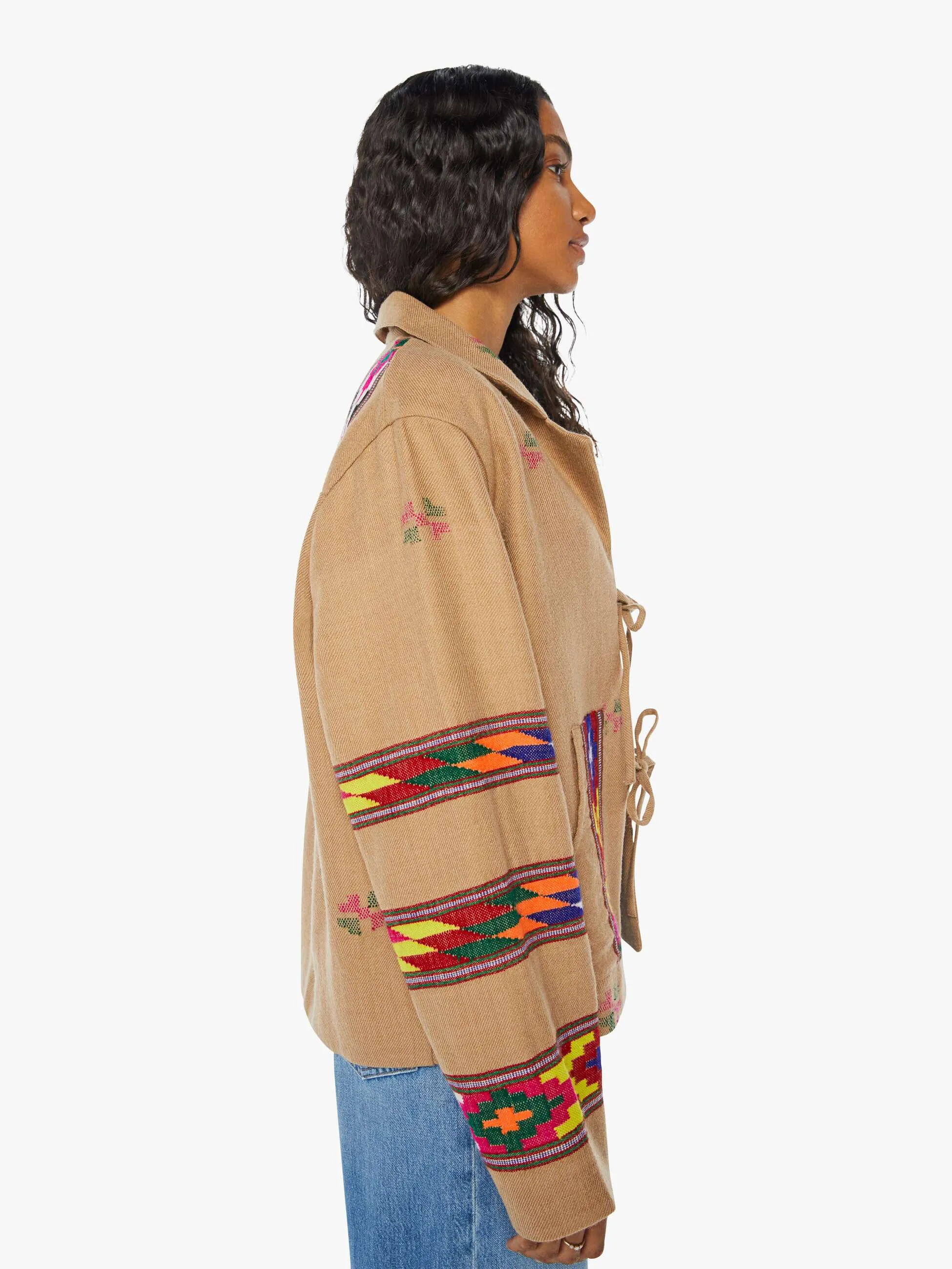 Alix Of Bohemia Western Blanket Jacket - Tan Dune sold by MOTHER product image thumbnail 3