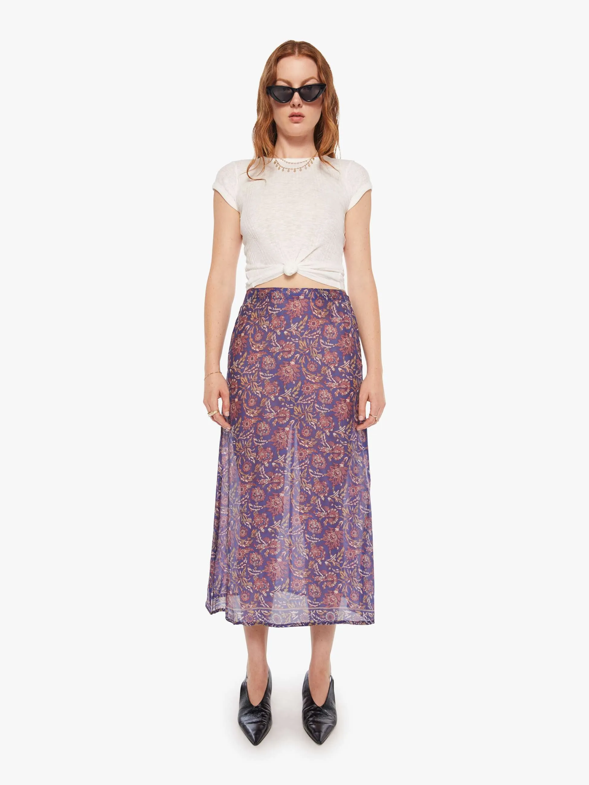 Natalie Martin Anita Skirt - Artichoke Mariner sold by MOTHER