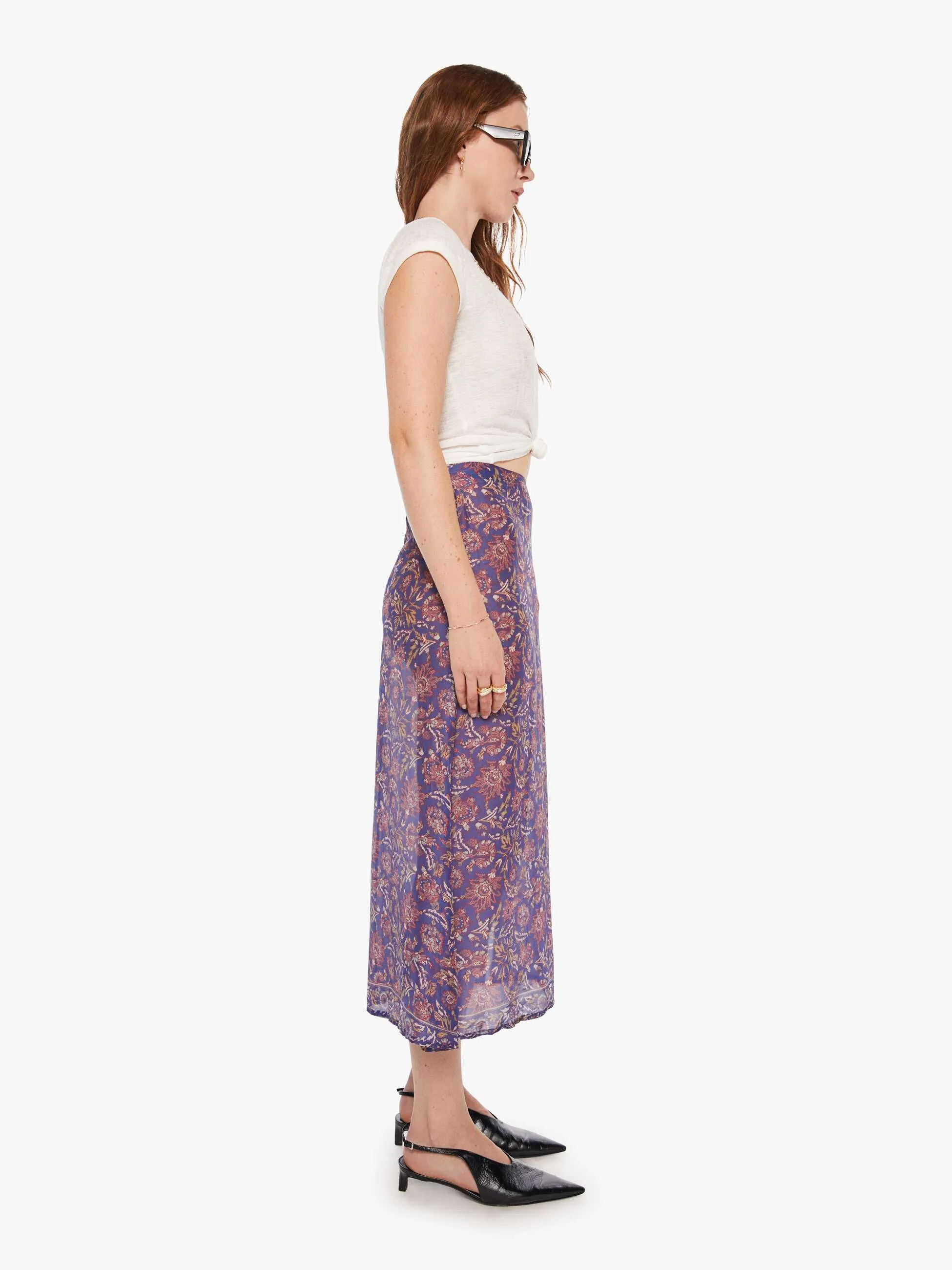 Natalie Martin Anita Skirt - Artichoke Mariner sold by MOTHER product image thumbnail 3