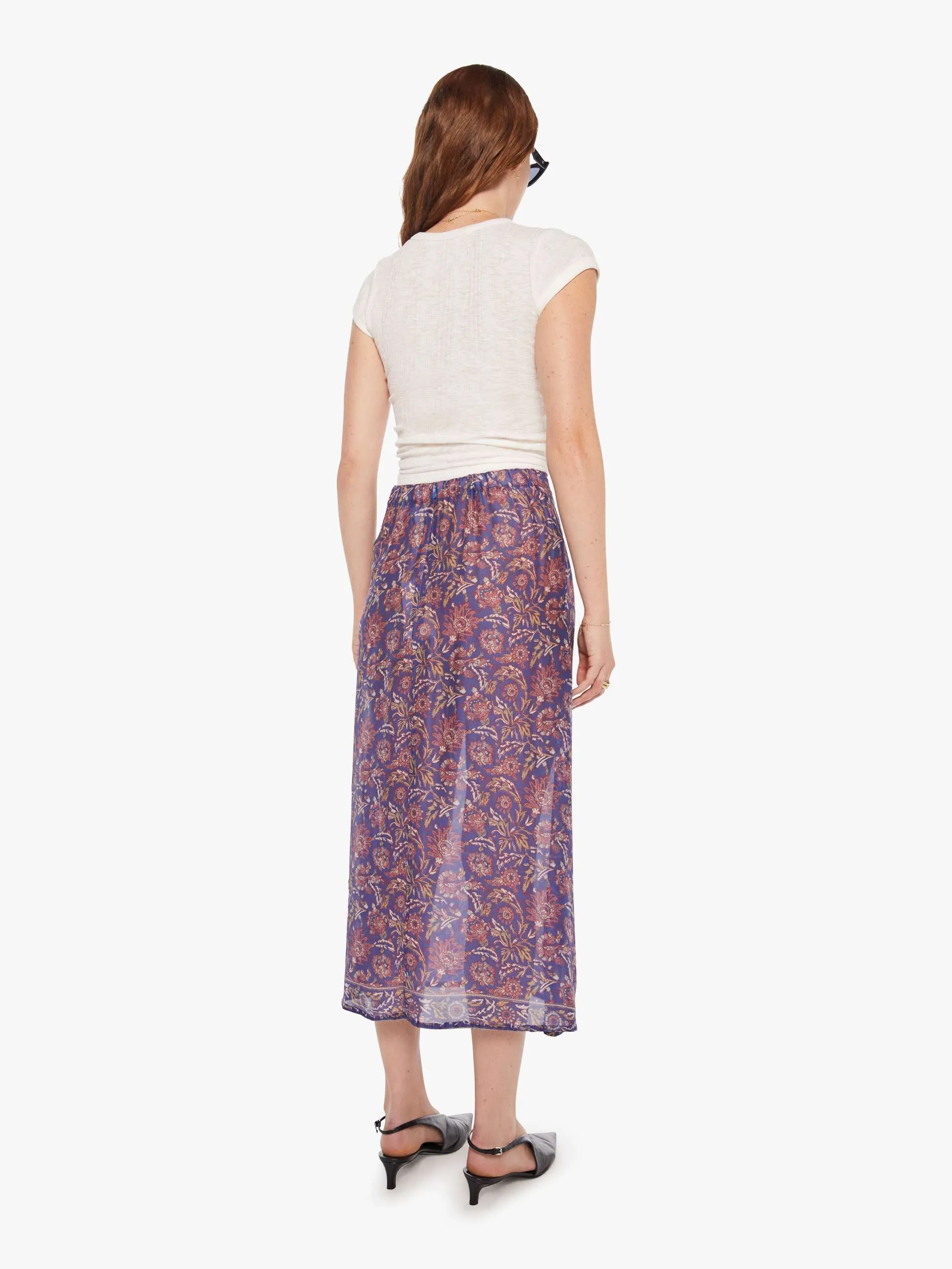 Natalie Martin Anita Skirt - Artichoke Mariner sold by MOTHER product image thumbnail 4
