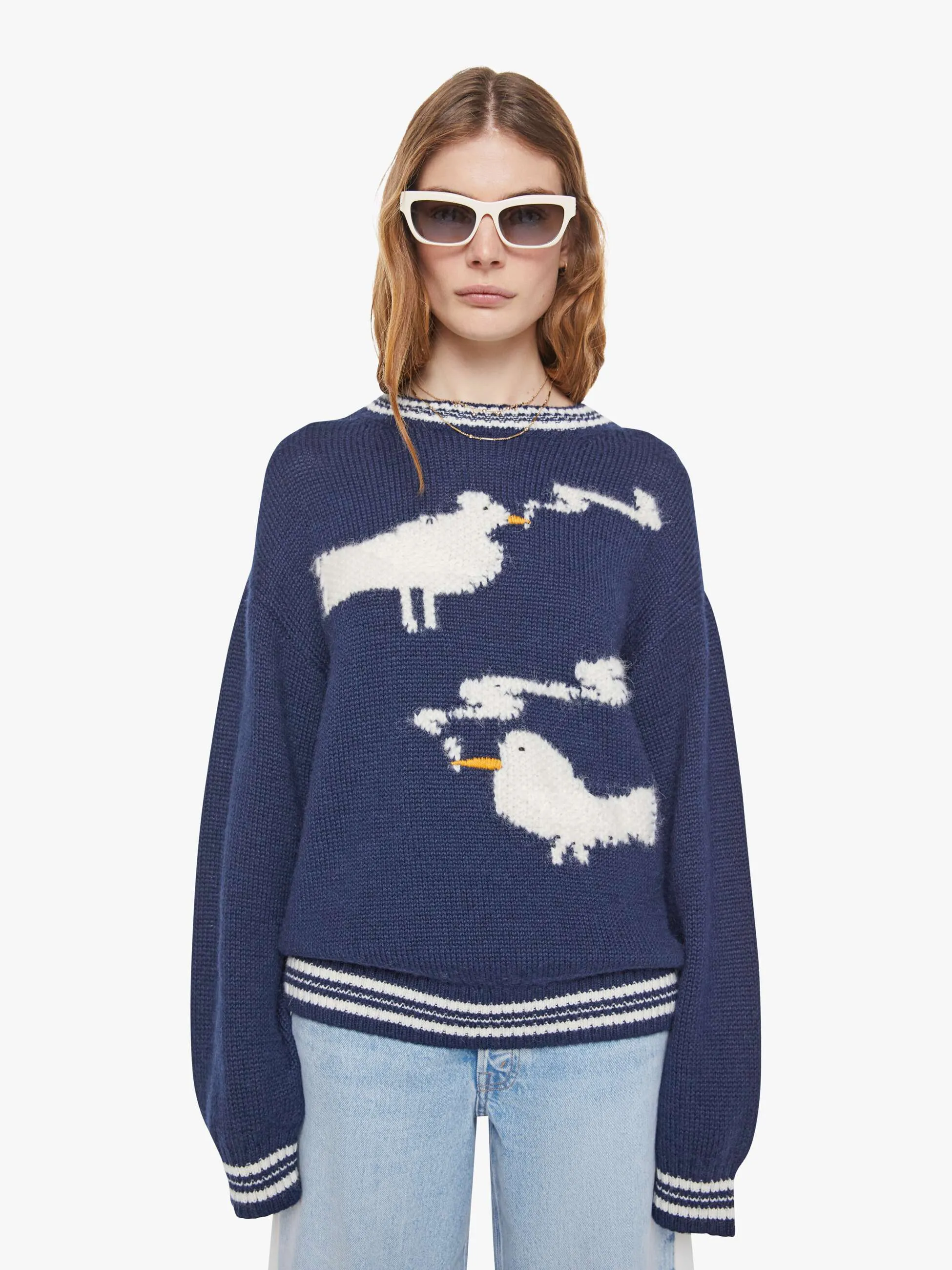 The Oversized Jumper - Stoned Birds sold by MOTHER product image thumbnail 2