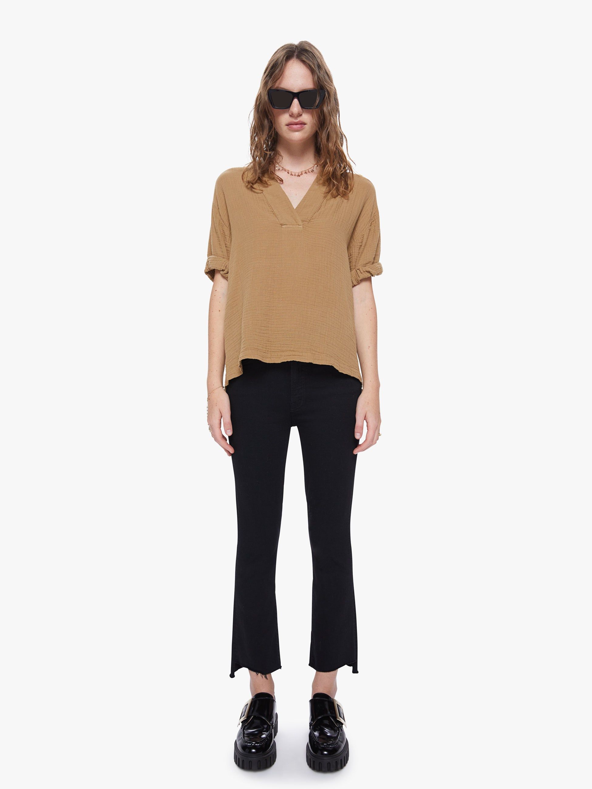 XiRENA Avery Top - Goldfield sold by MOTHER product image thumbnail 5