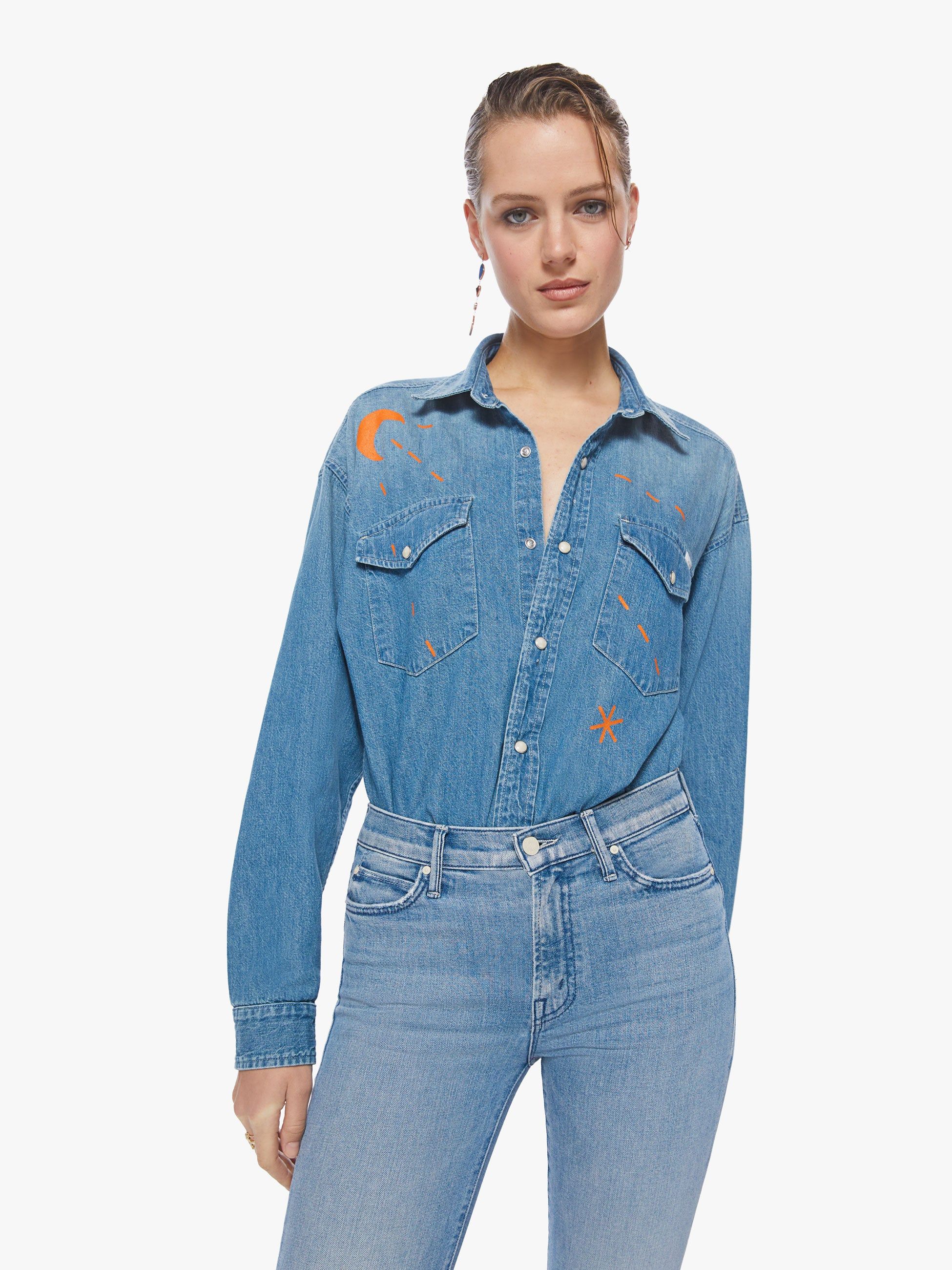 The Wild West Shirt - Moonbeam sold by MOTHER product image thumbnail 2