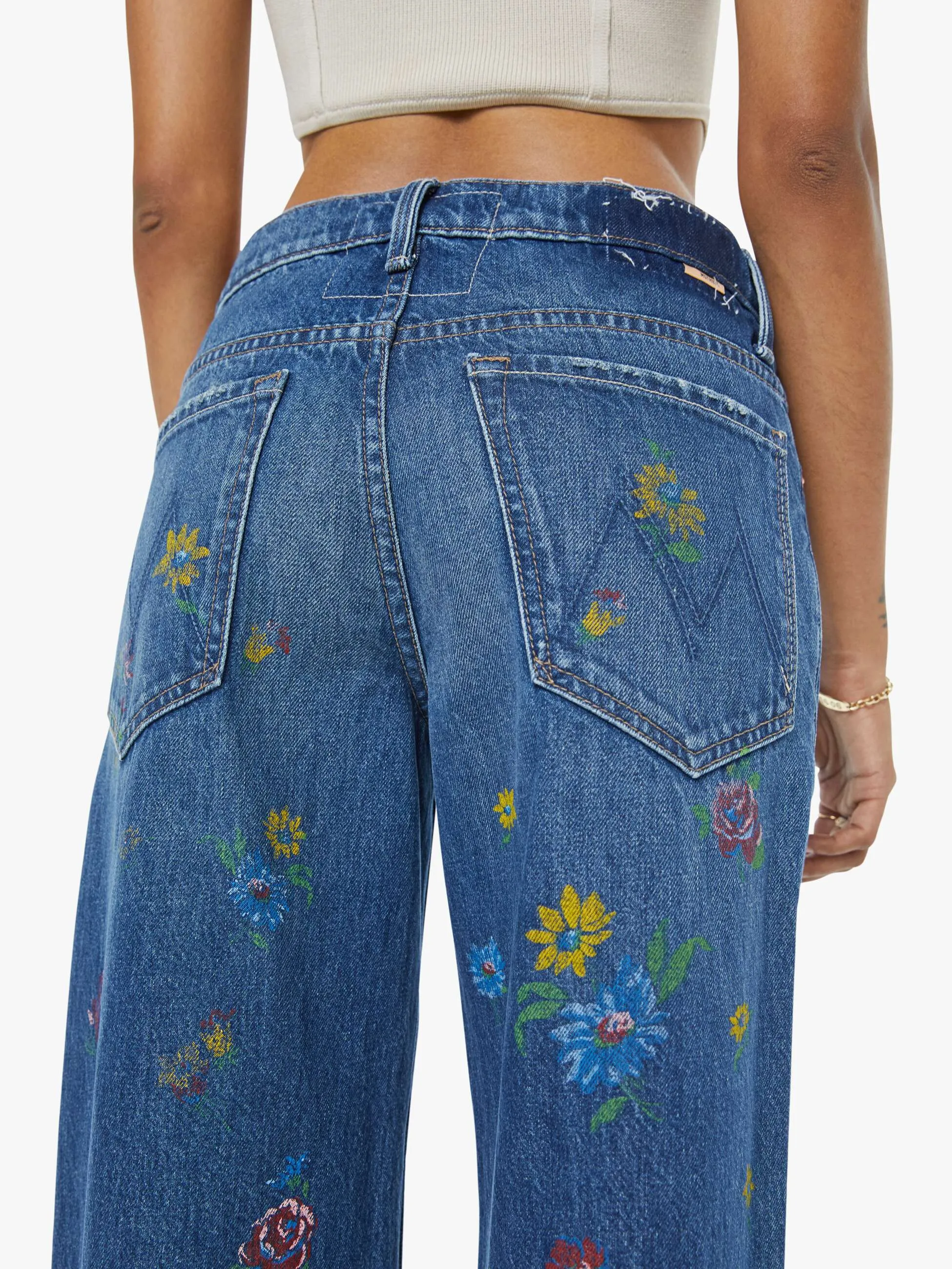 PETITES The Lil Rerun Zip Sneak - Field Of Flowers sold by MOTHER product image thumbnail 5
