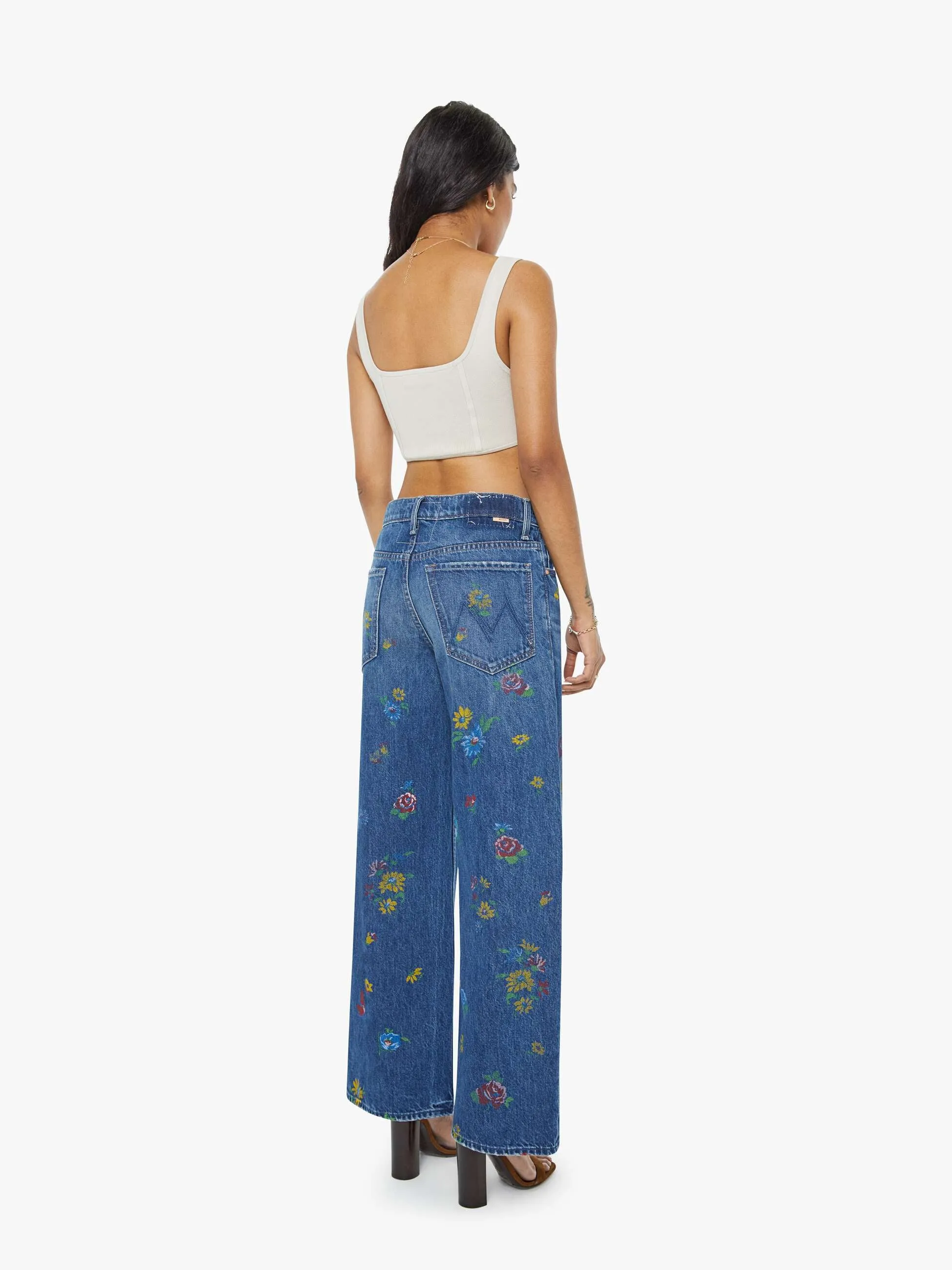 PETITES The Lil Rerun Zip Sneak - Field Of Flowers sold by MOTHER product image thumbnail 4