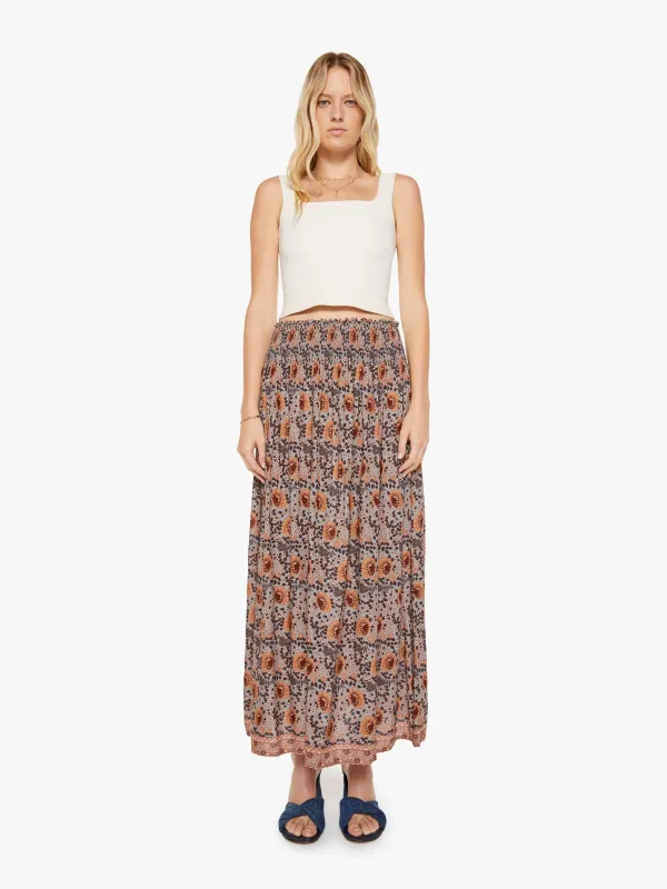 Natalie Martin Bella Skirt - Vintage Flowers Slate sold by MOTHER