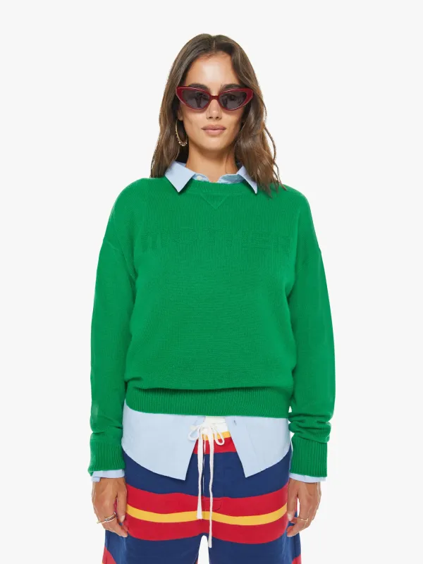 The Logo Jumper - Green sold by MOTHER