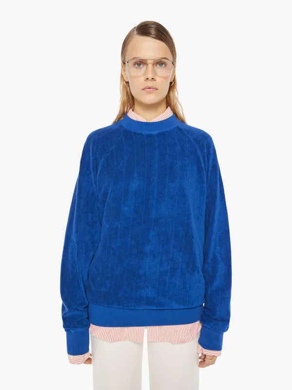 La Paz Cunha Ribbed Sweatshirt - Blue sold by MOTHER