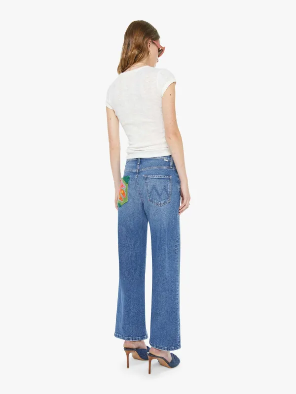 The Dodger Ankle - Knick Knack Paddy Whack With Embroidery sold by MOTHER