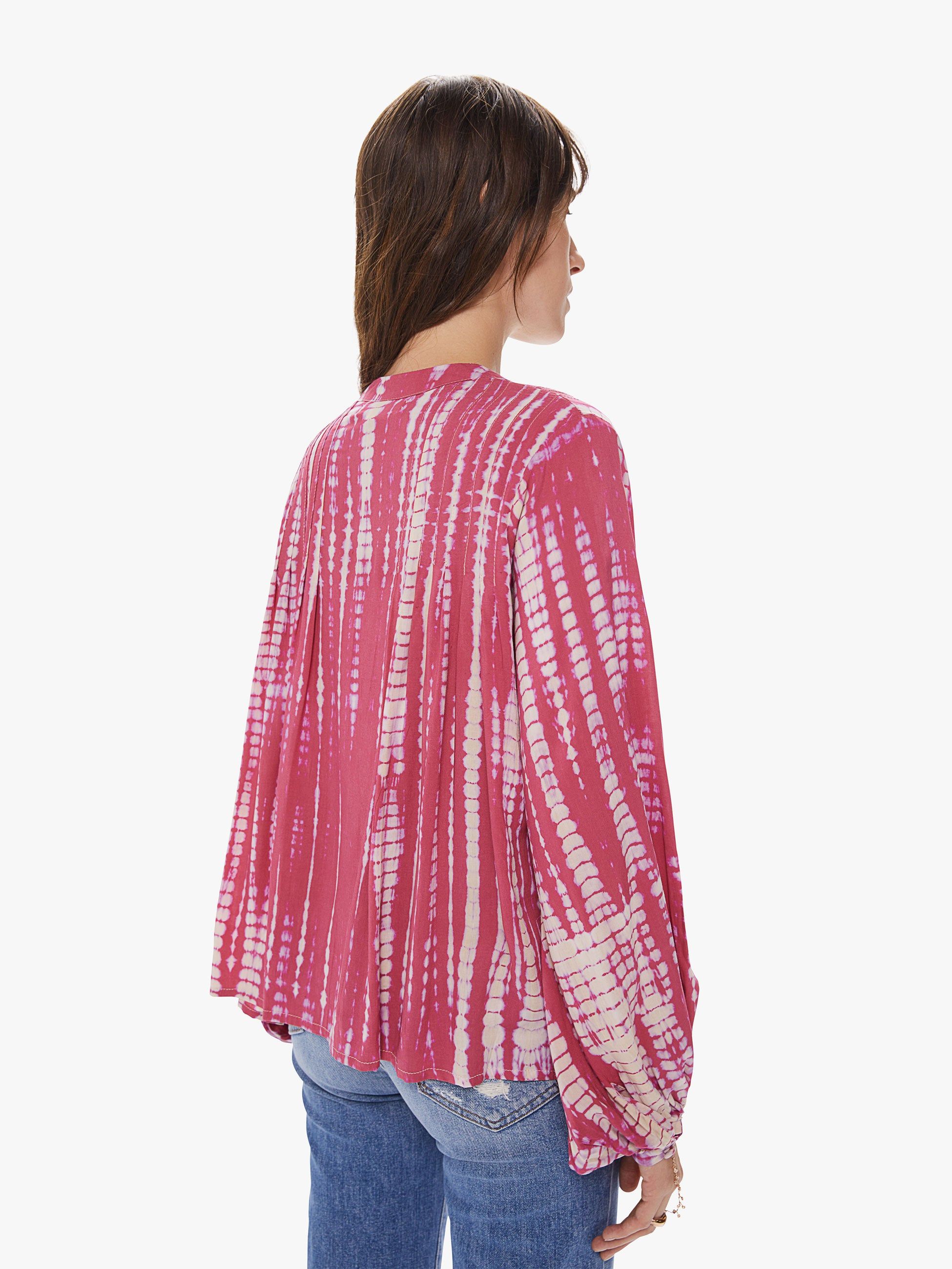 Natalie Martin Lizzy Shirt - Tie Dye Pink sold by MOTHER product image thumbnail 4